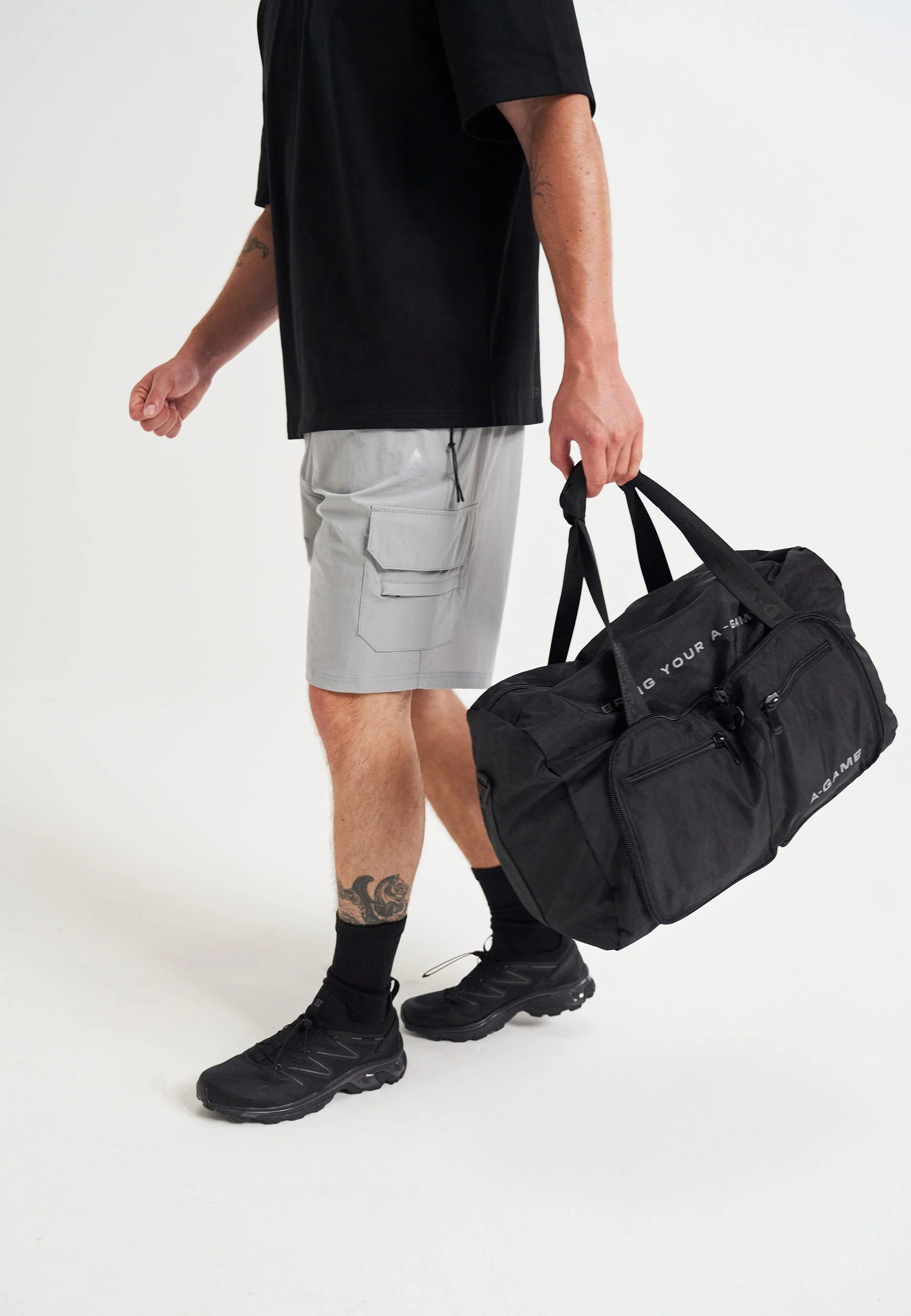 Packable Gym Bag - Black - Image 5