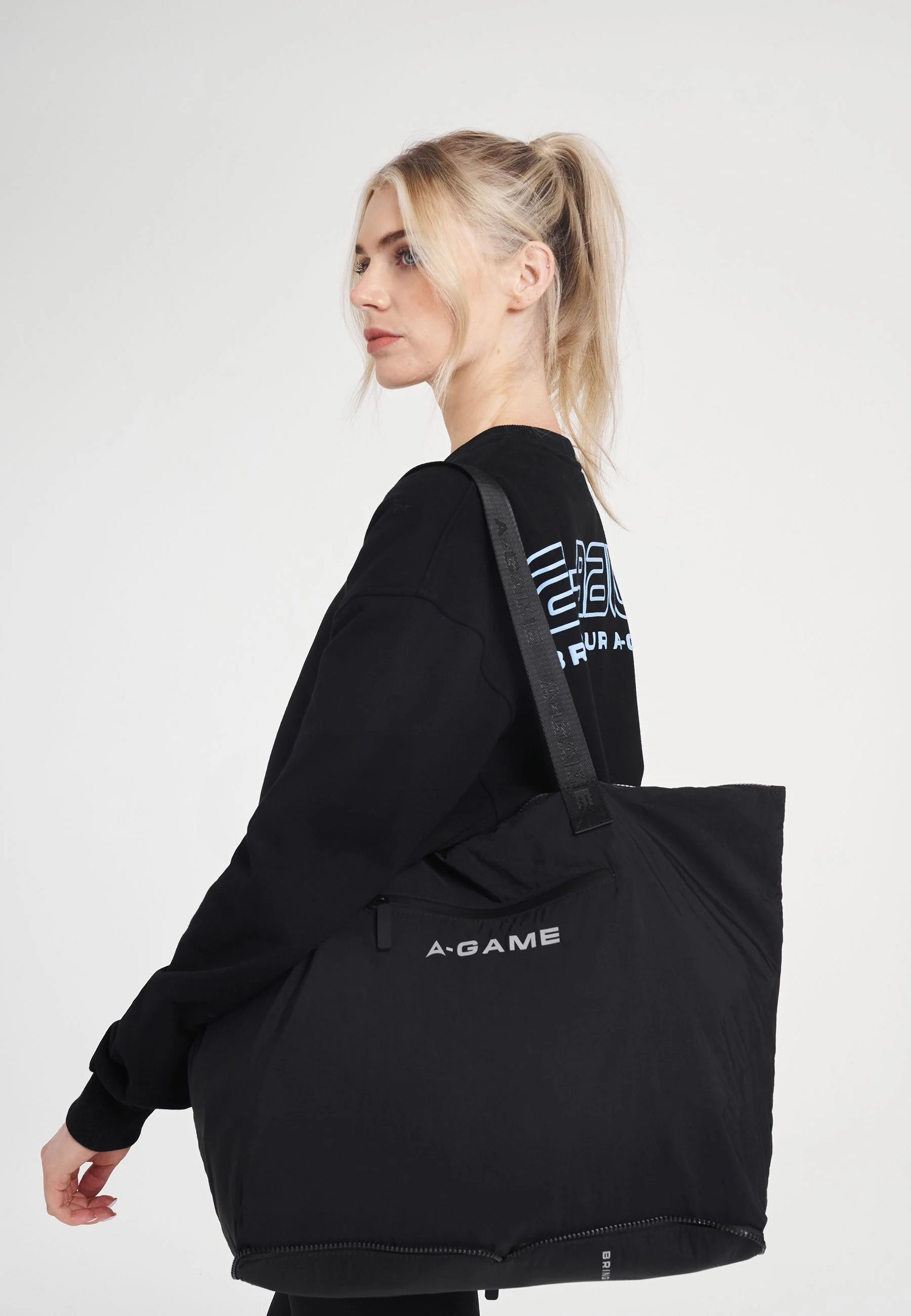 Packable Tote - Black - Image 4