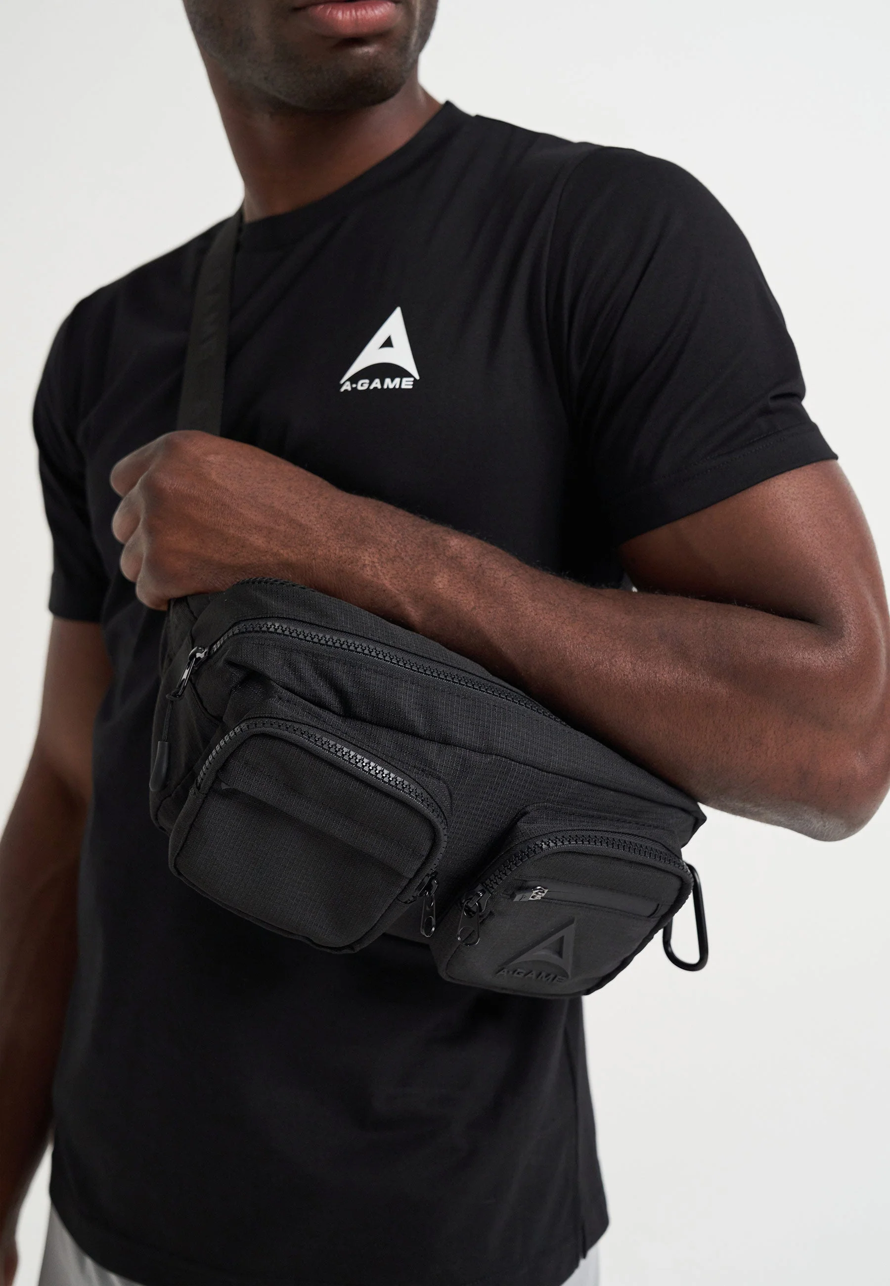 Tech Cross Body Bag - Black - Image 4