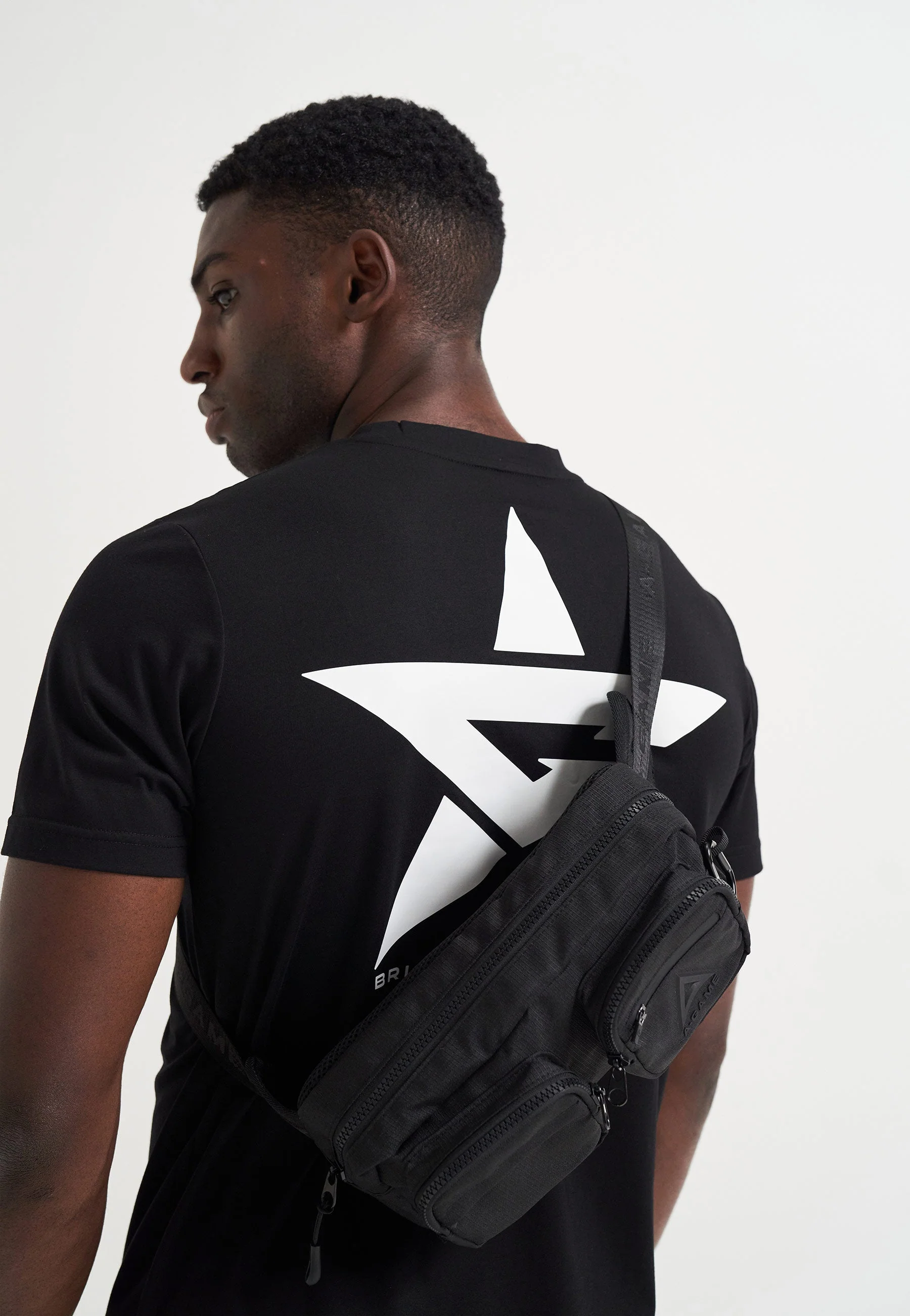 Tech Cross Body Bag - Black - Image 5