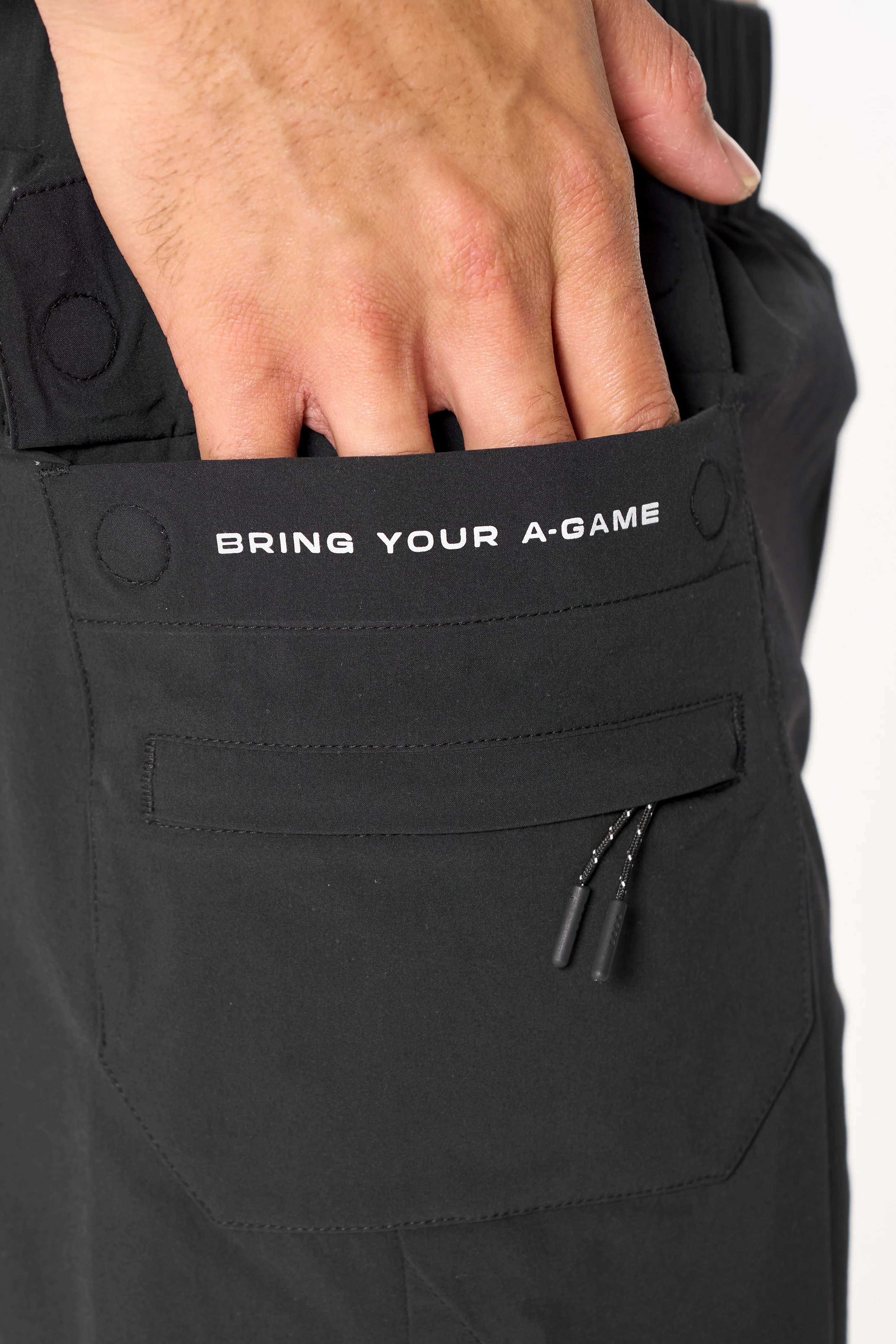 Men's 2-in-1 Cargo Shorts - Black - Image 5