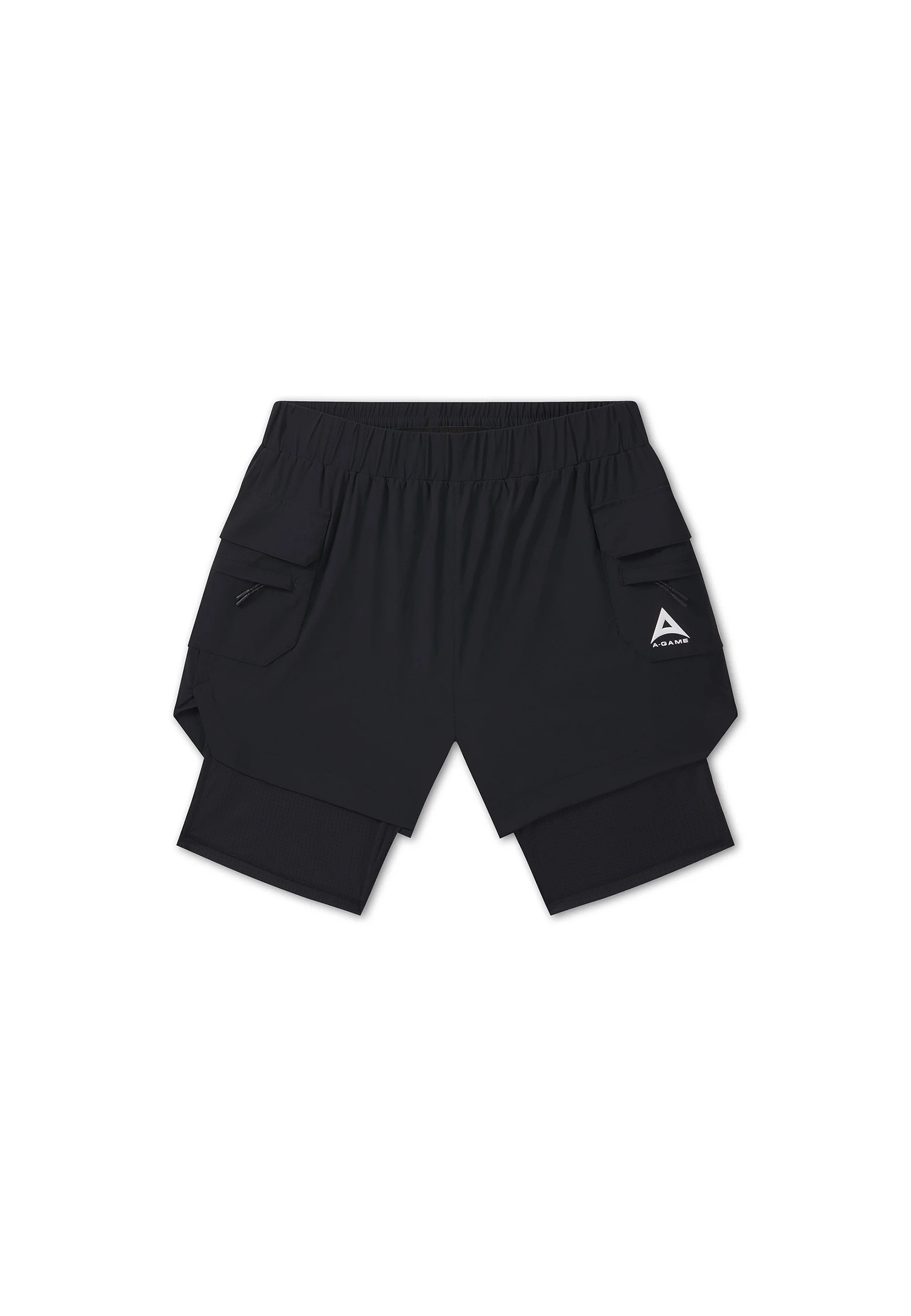 Men's 2-in-1 Cargo Shorts - Black - Image 9