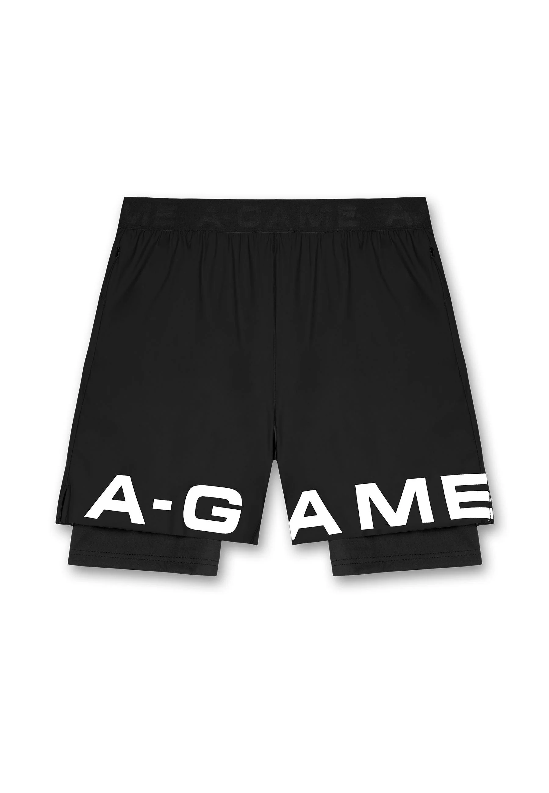 Men's 2-in-1 Shorts - Black - Image 5