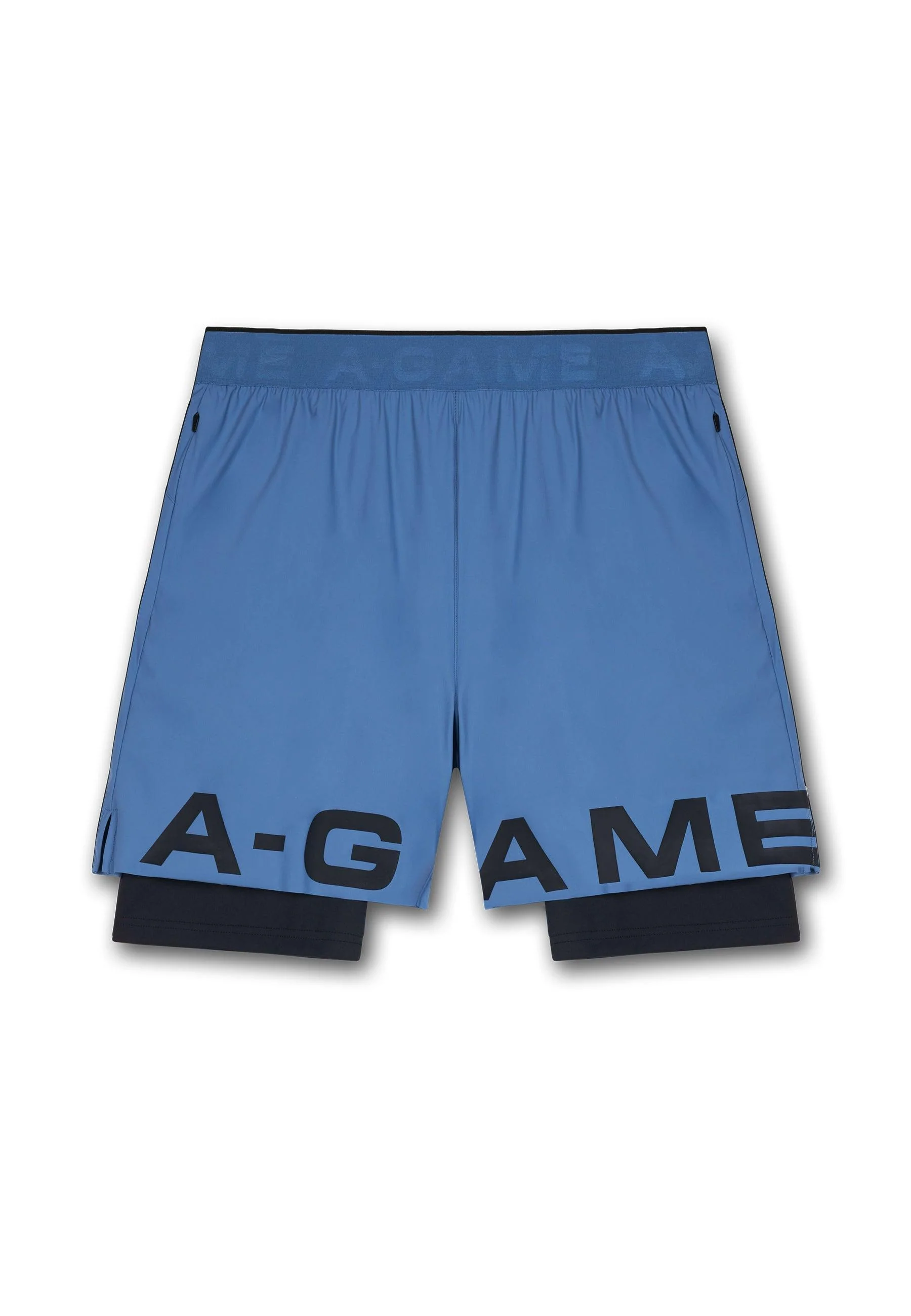 Men's 2-in-1 Shorts - Ocean Blue - Image 4