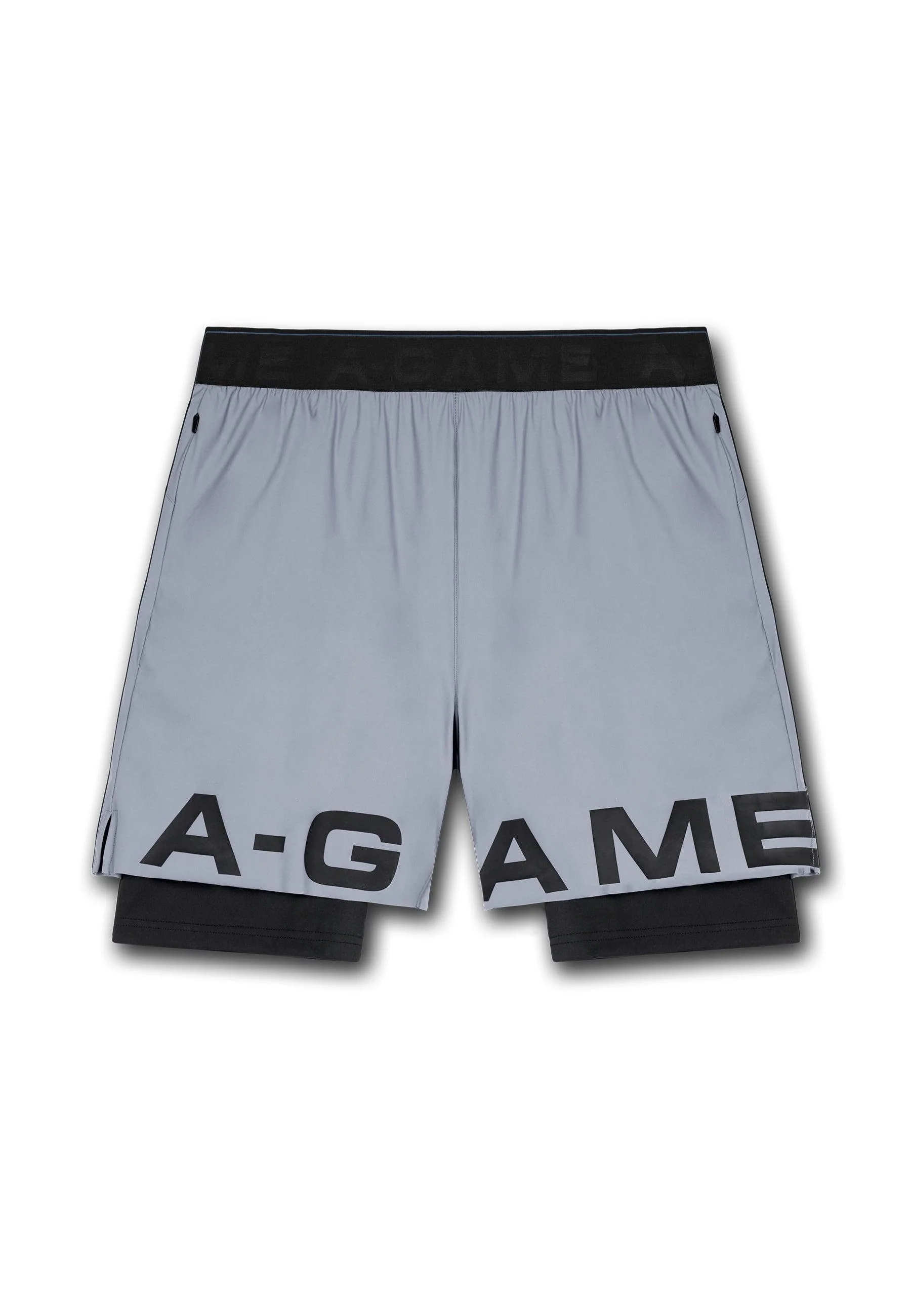 Men's 2-in-1 Shorts - Steel Grey - Image 3