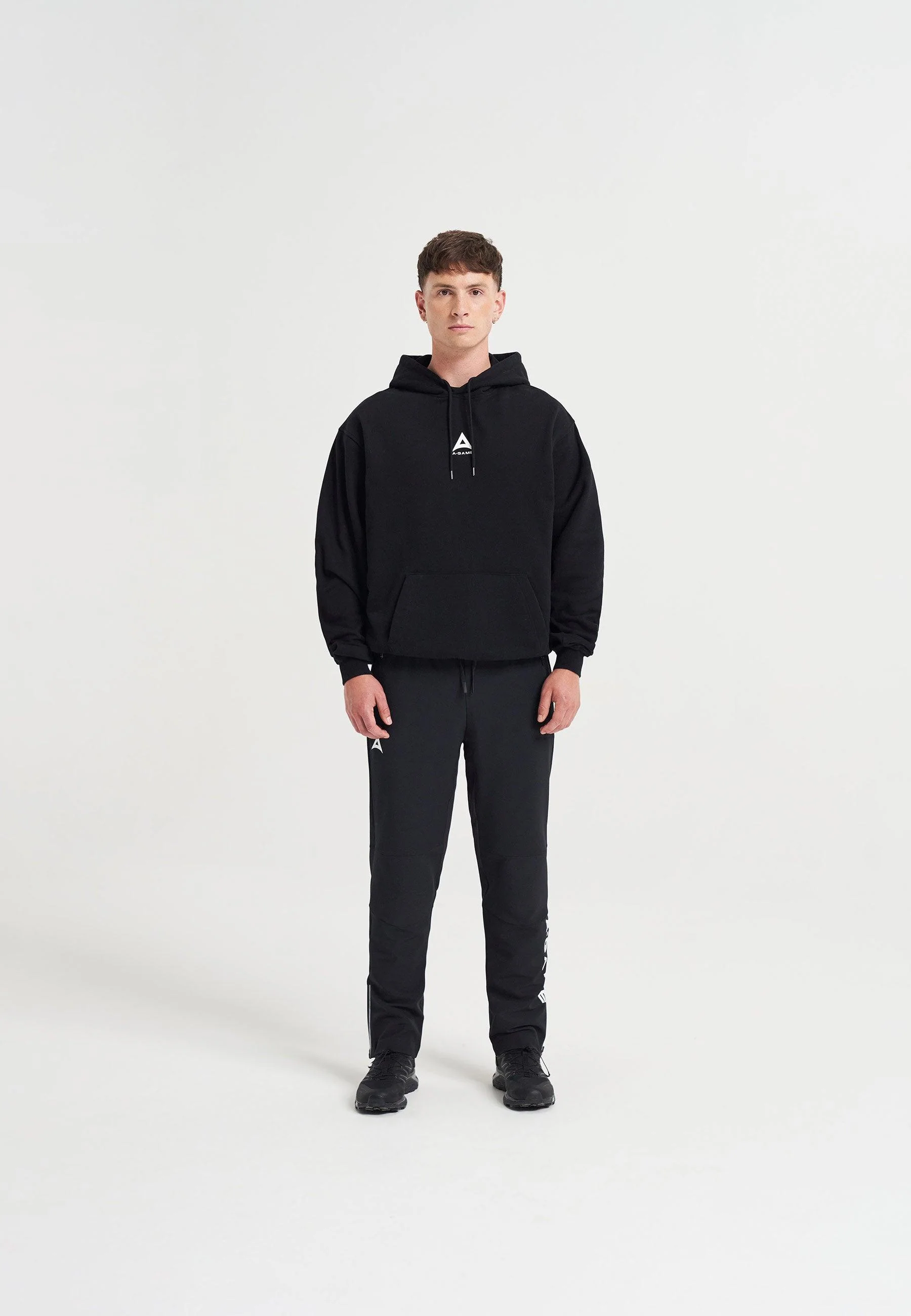 Men's Relaxed Hoodie - Black - Image 3