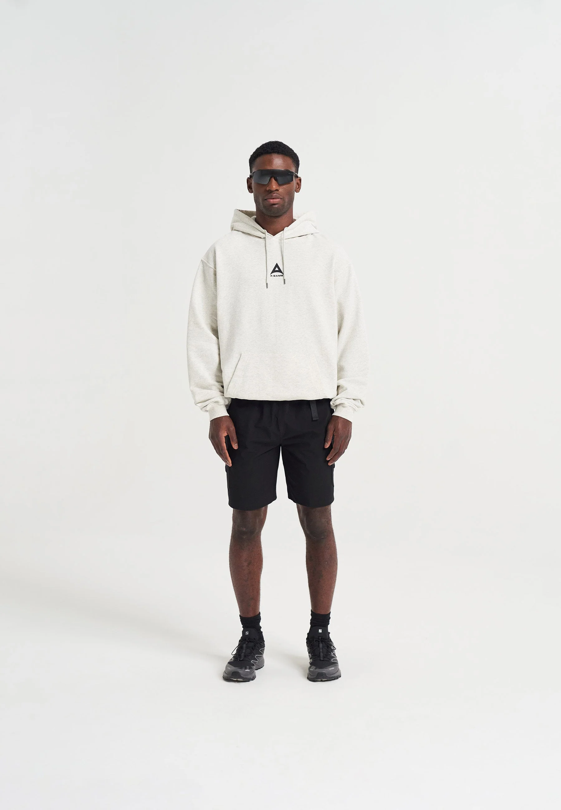Men's Relaxed Hoodie - Snow Marl - Image 3