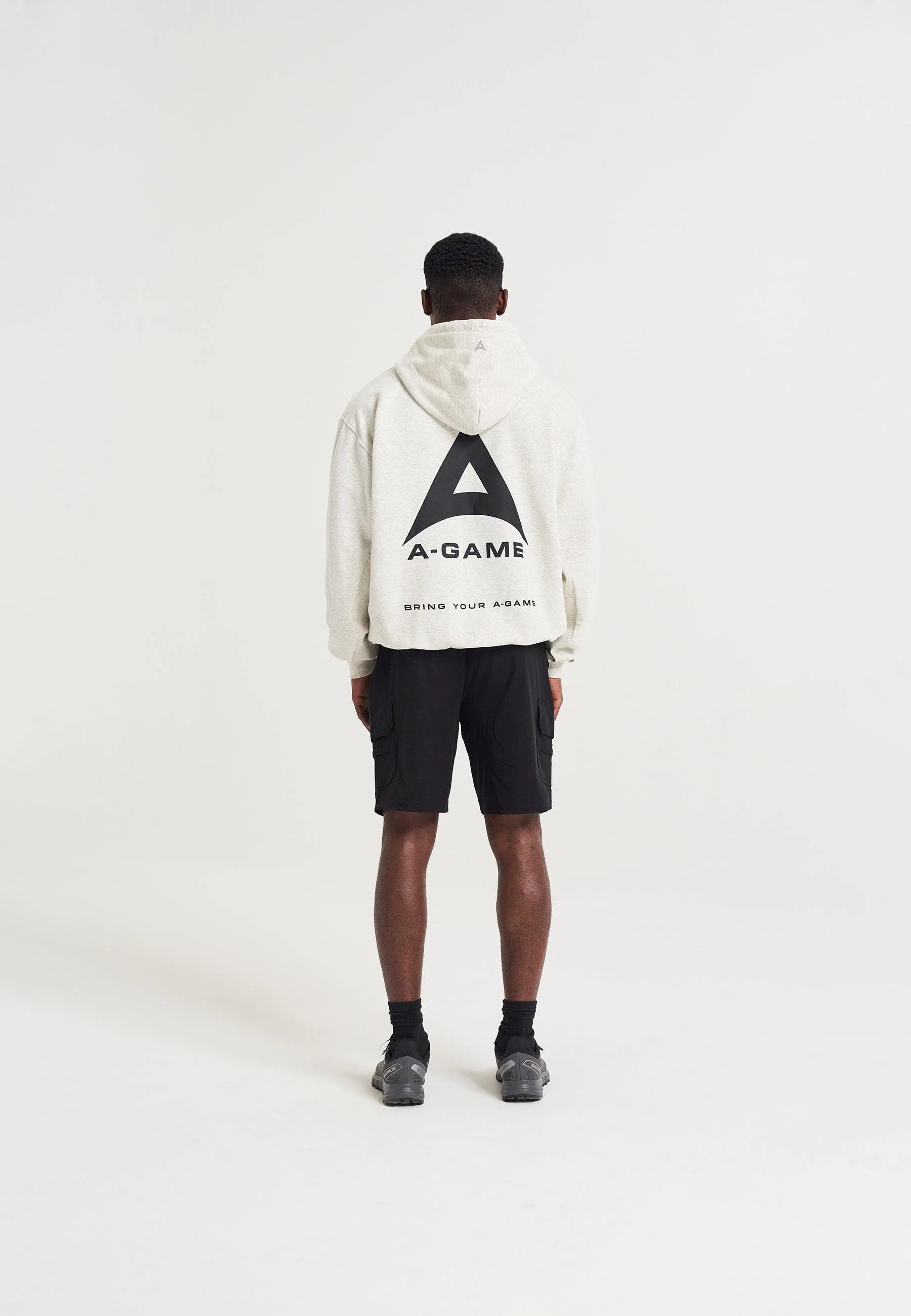 Men's Relaxed Hoodie - Snow Marl - Image 4
