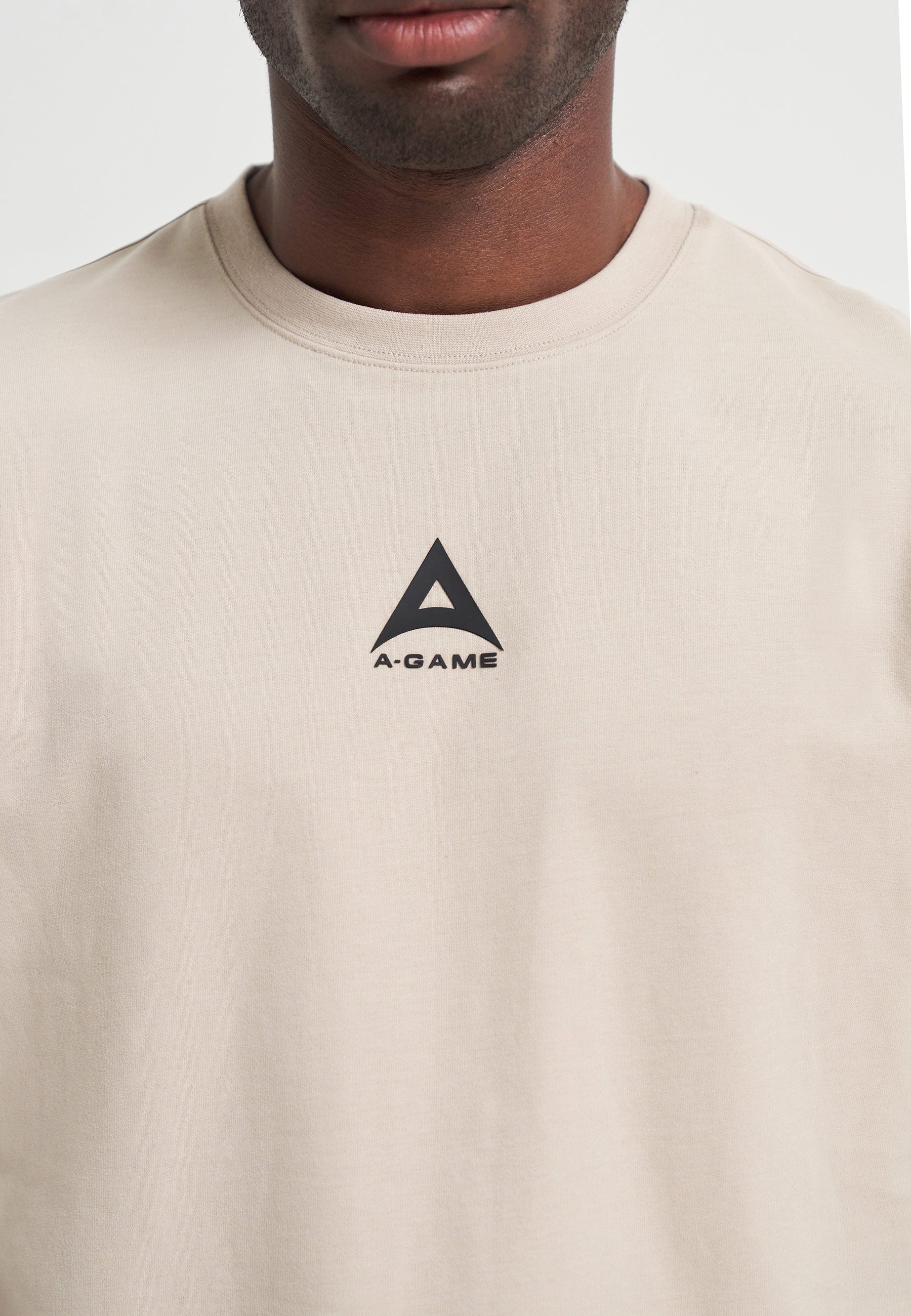 Men's Relaxed T-Shirt - Beige - Image 4