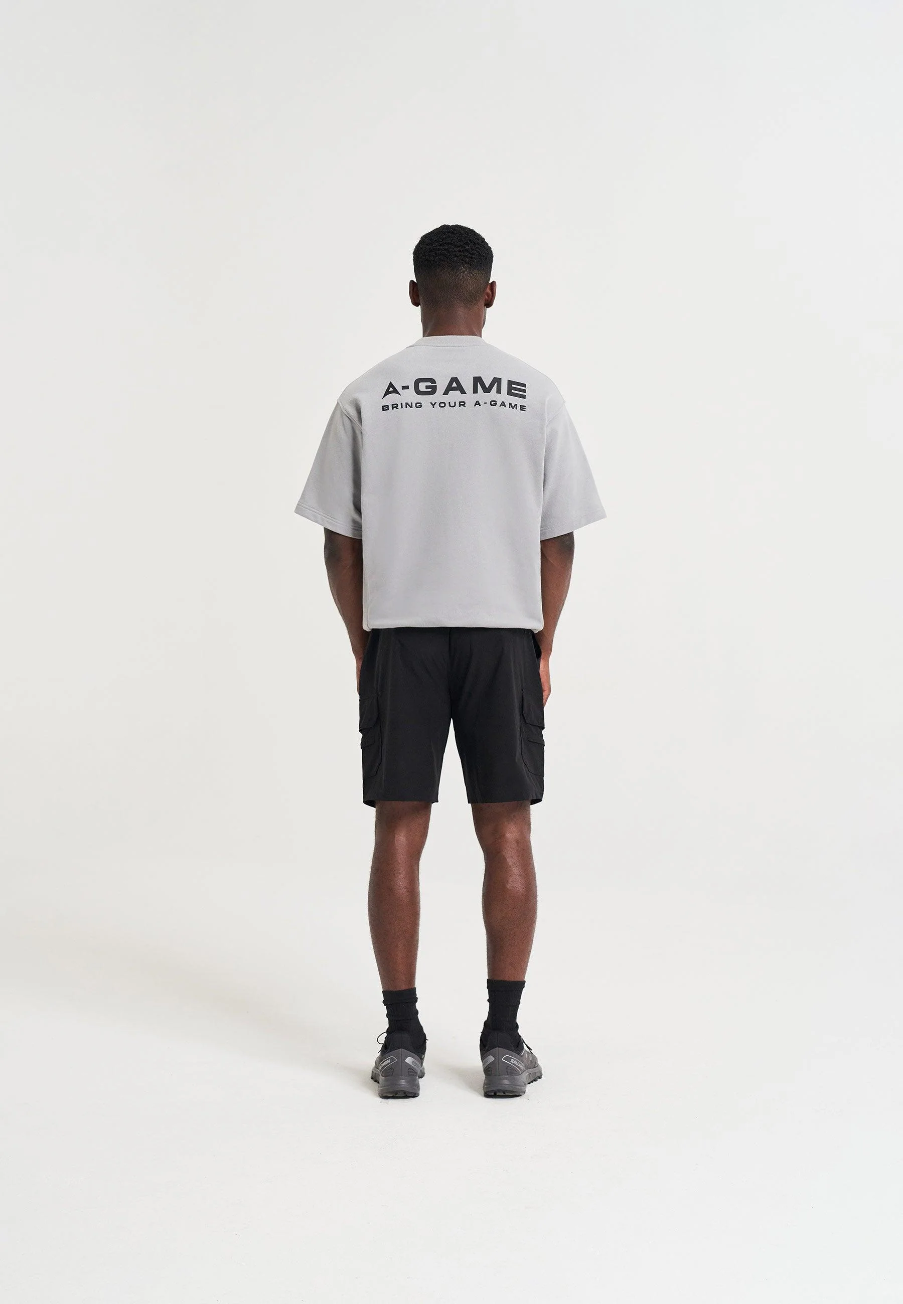 Men's Short Sleeve Sweatshirt - Steel Grey - Image 4