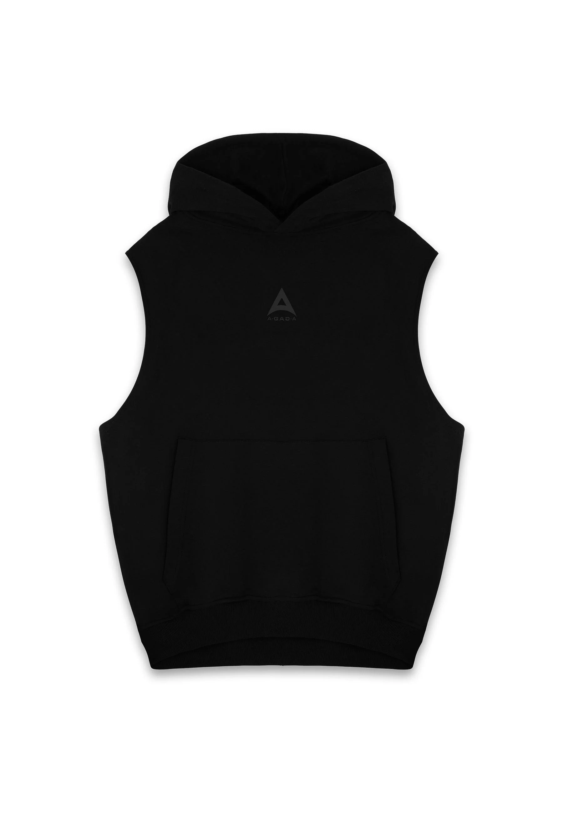 Men's Sleeveless Hoodie - Black - Image 5