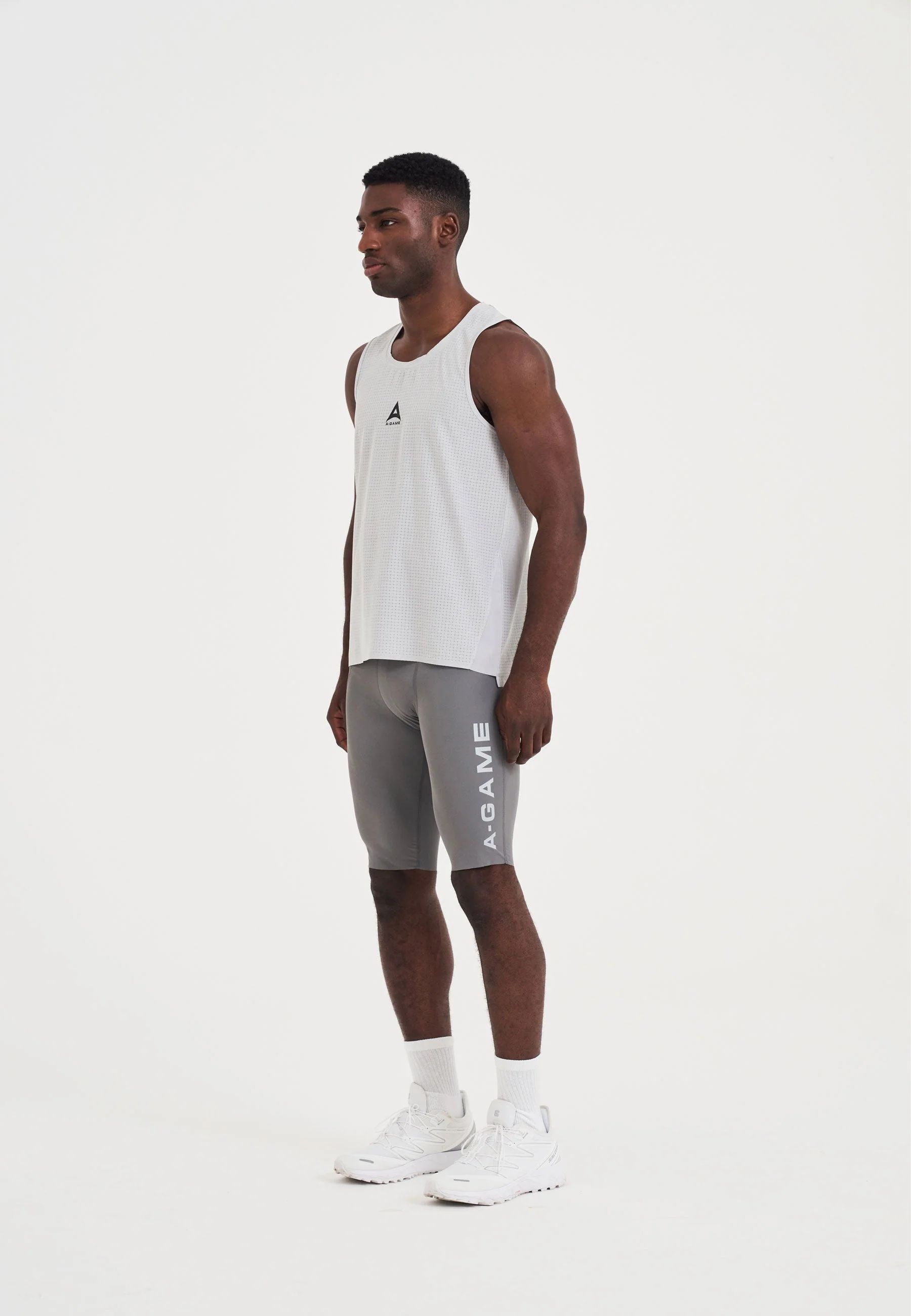 Men's Mesh Vest - Grey - Image 3