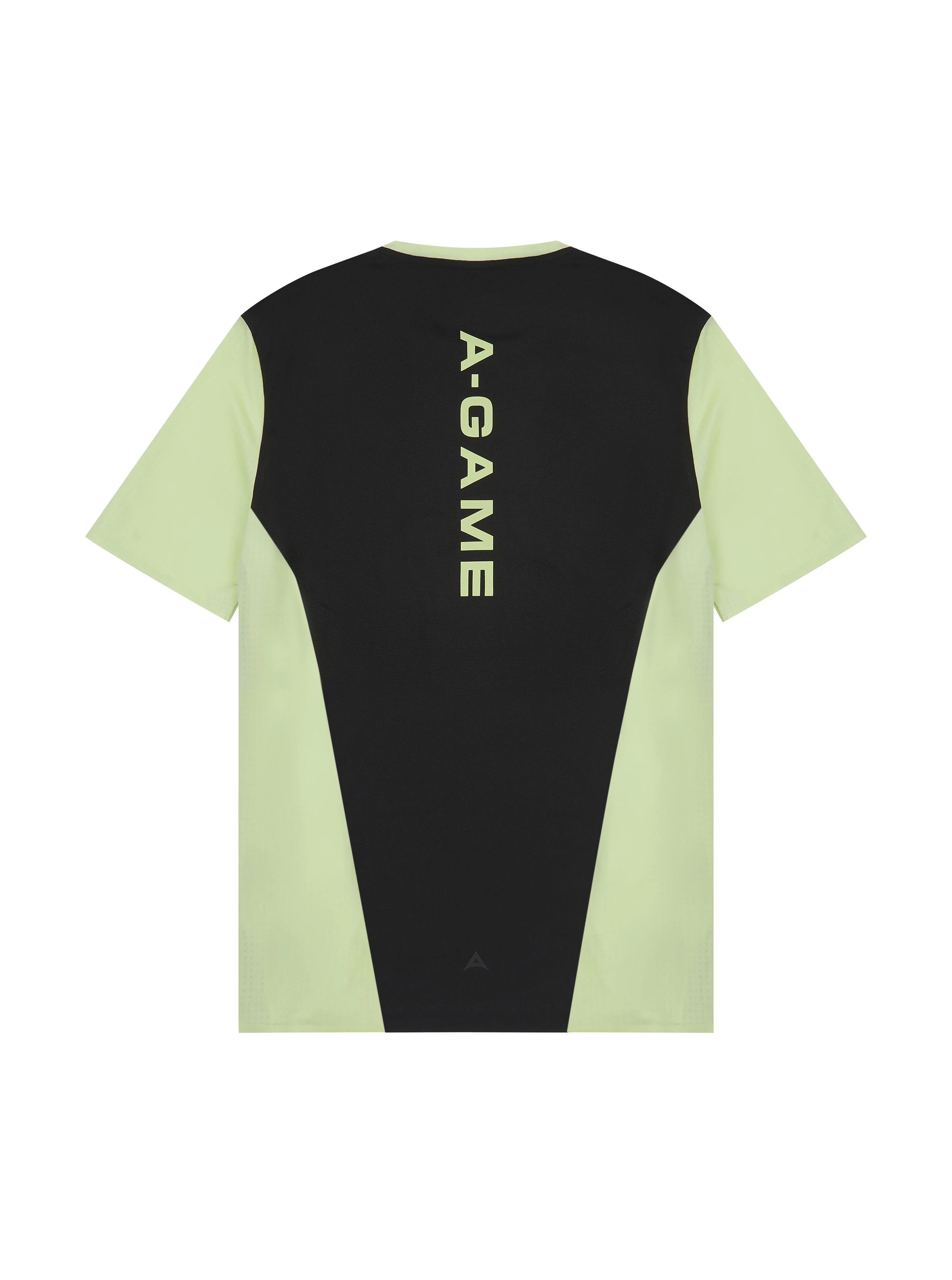 Men's Panelled Training T-Shirt - Lime/Black - Image 5