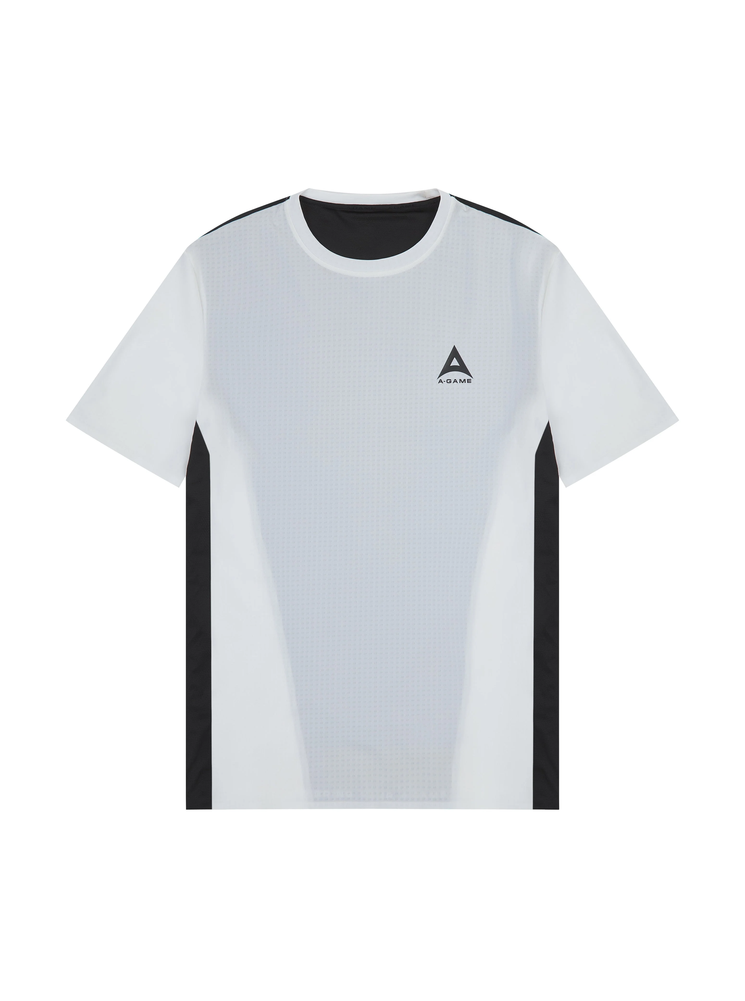 Men's Panelled Training T-Shirt - White/Black - Image 4