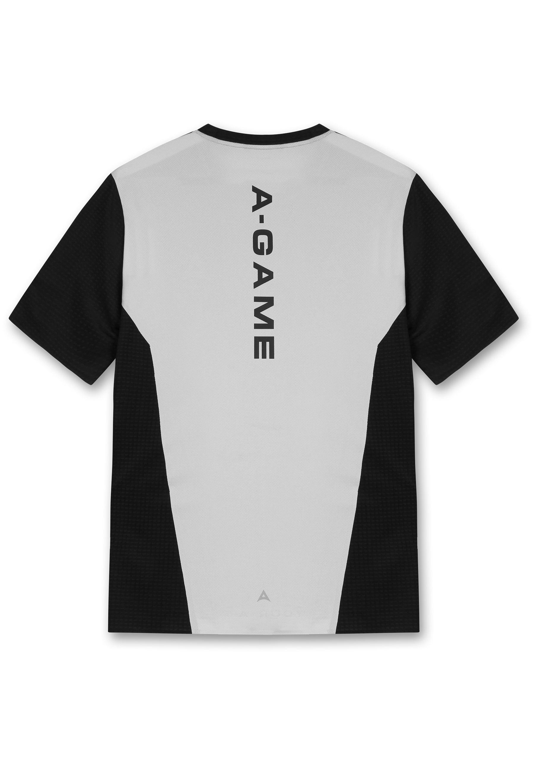 Men's Panelled Training T-Shirt - Black/Lt Grey - Image 5