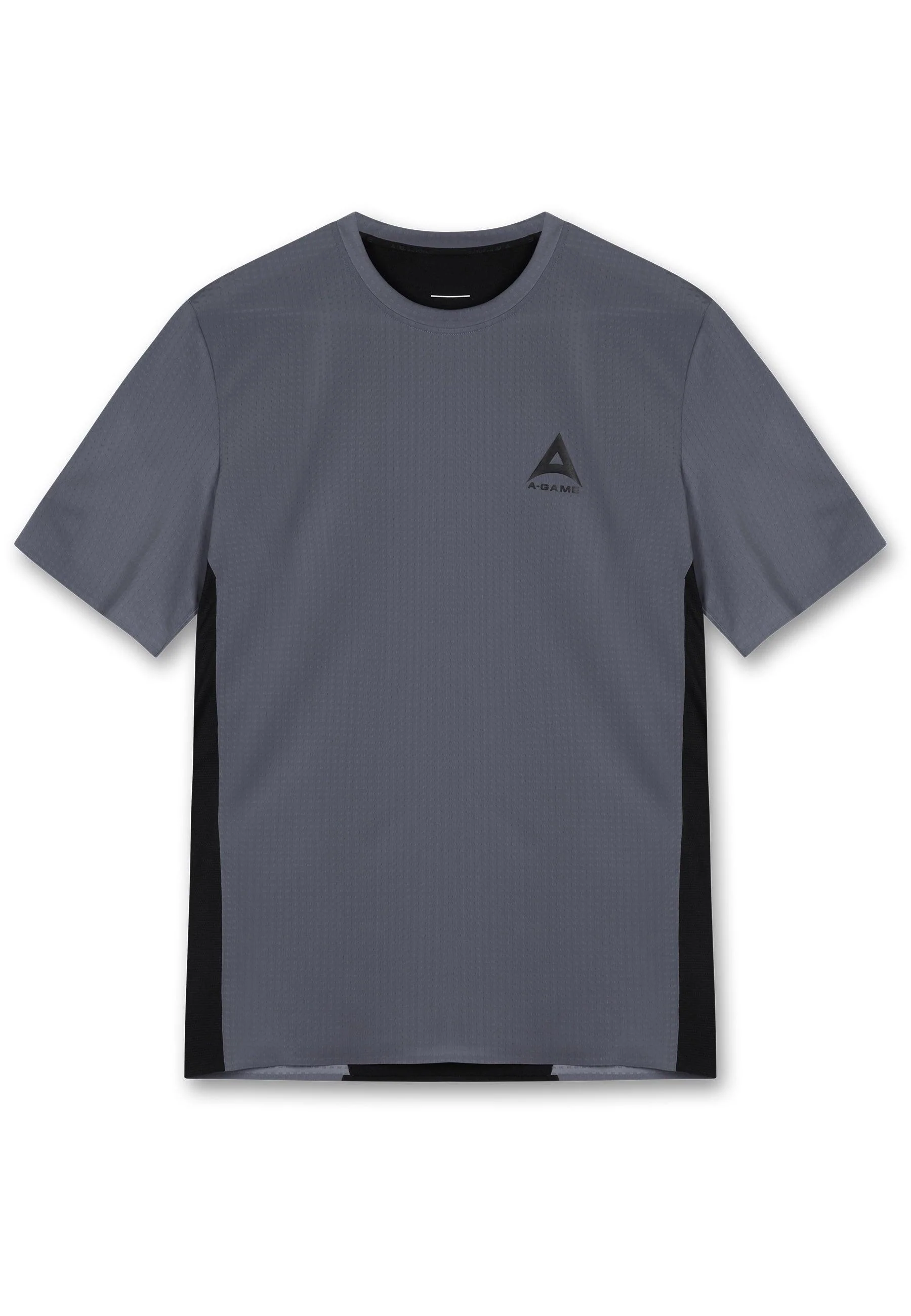 Men's Panelled Training T-Shirt - Charcoal/Black - Image 4
