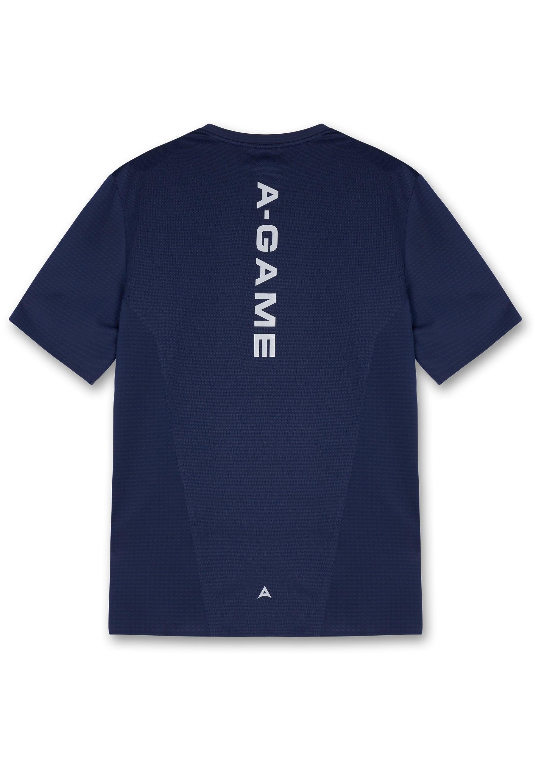 Men's Panelled Training T-Shirt - Navy - Image 5