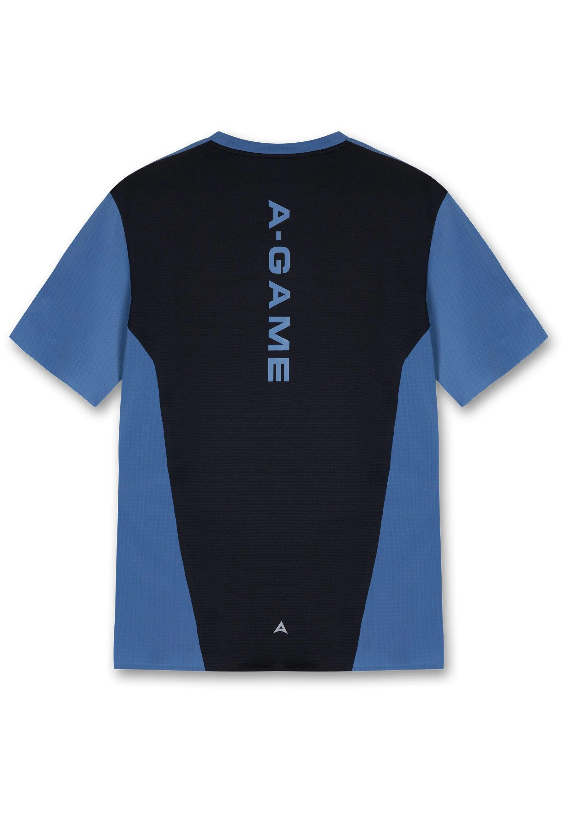 Men's Panelled Training T-Shirt - Ocean Blue/Black - Image 5