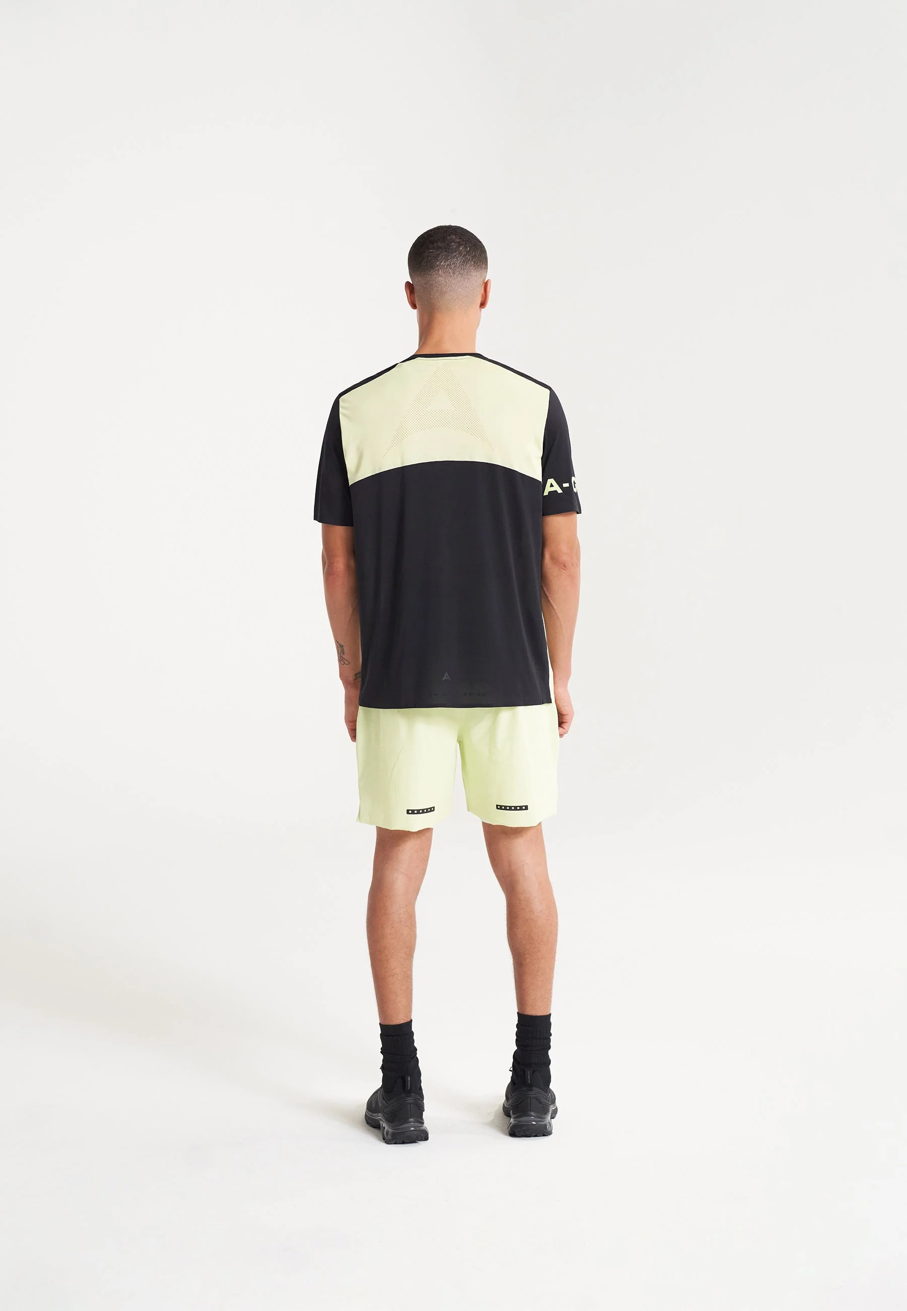 Men's Performance T-Shirt - Black/Lime - Image 3
