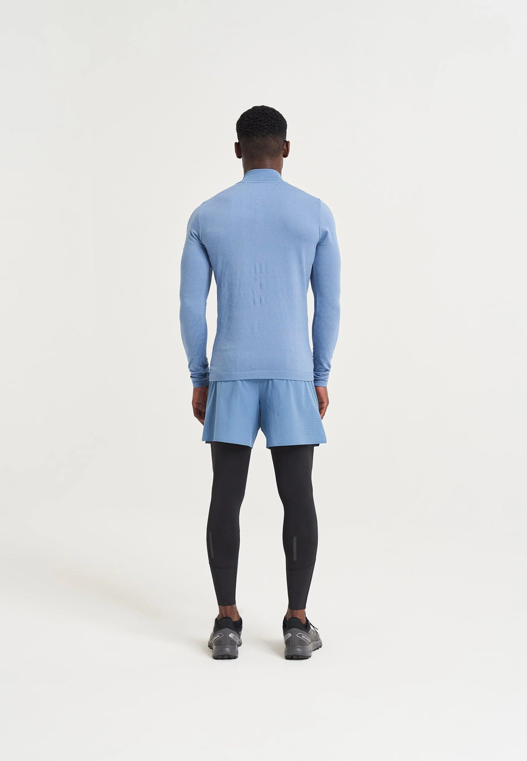 Men's Seamless Long Sleeve Top - Ocean Blue - Image 3