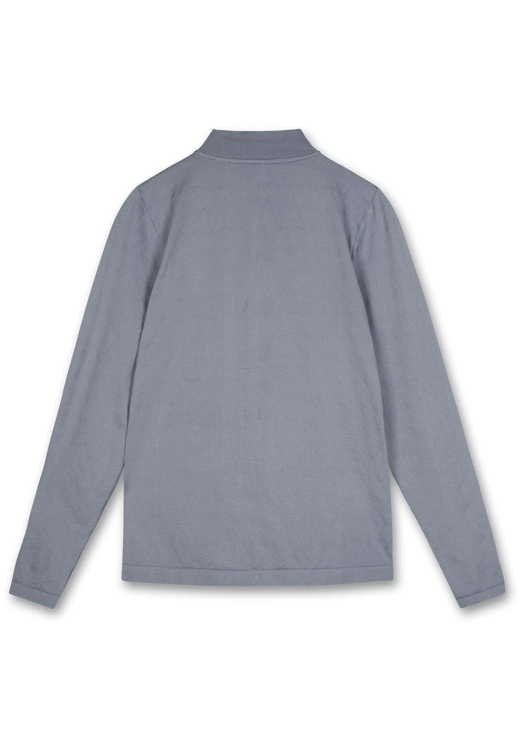 Men's Seamless Long Sleeve Top - Steel Grey - Image 5