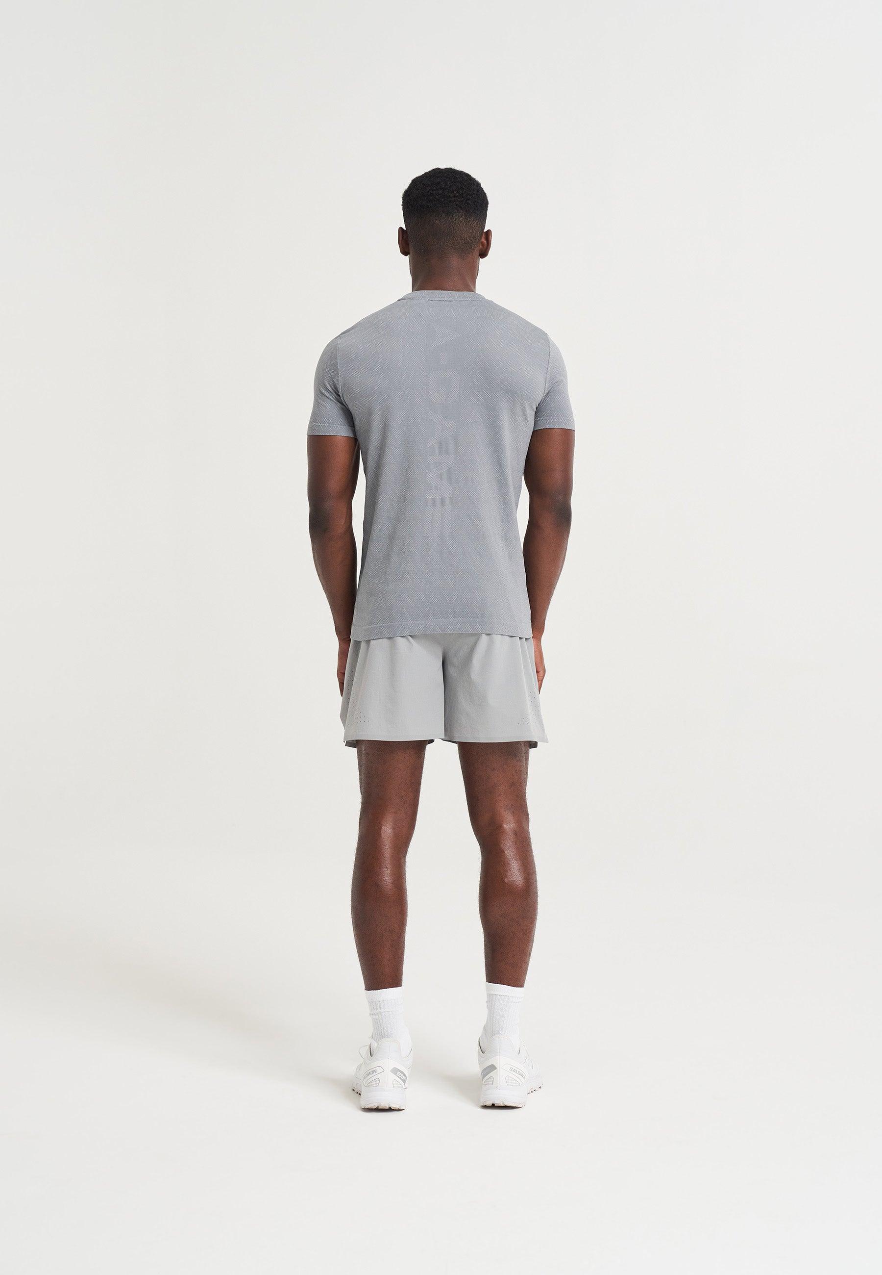 Men's Seamless T-Shirt - Steel Grey - Image 3