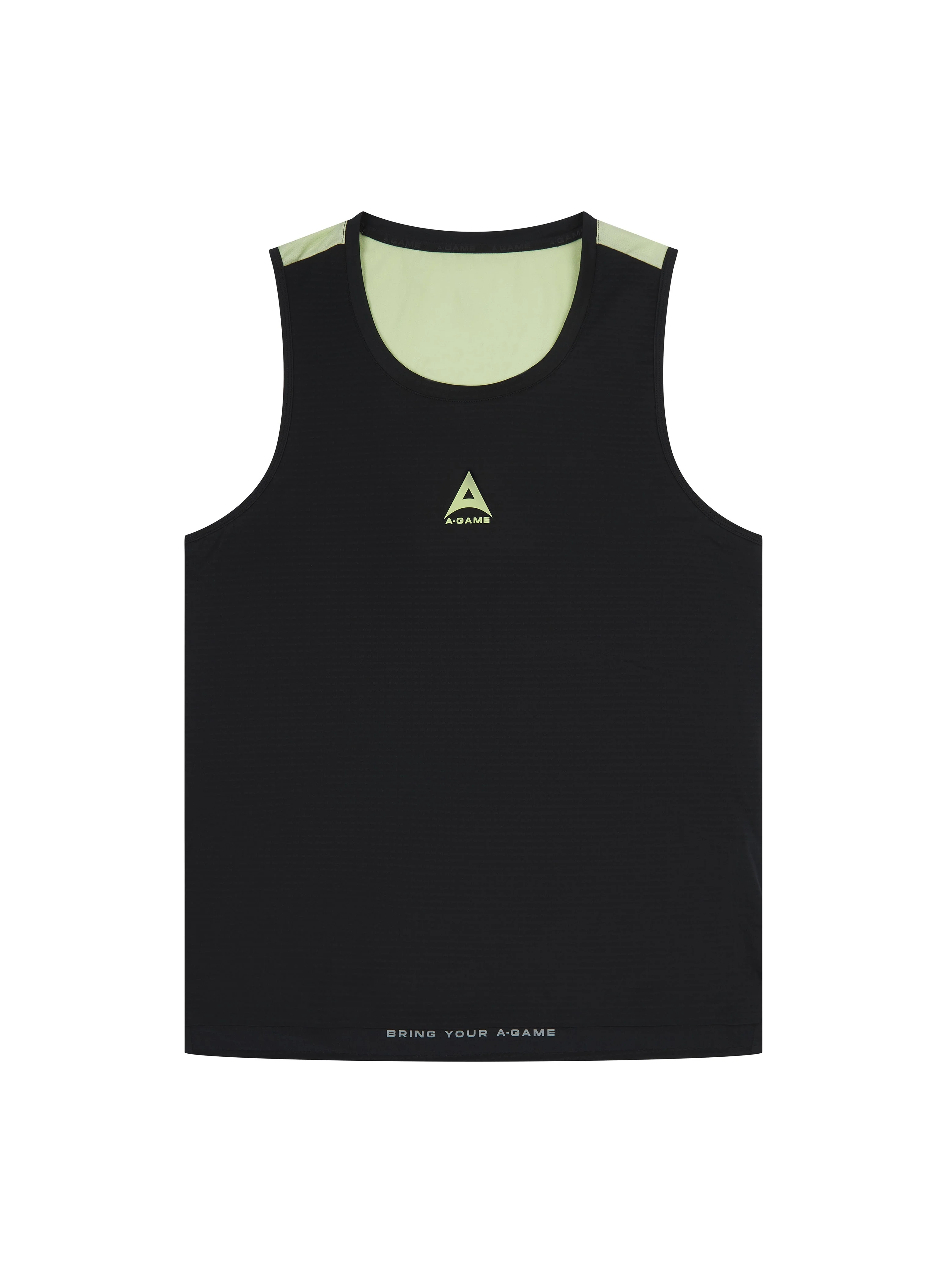 Men's Core Training Tank - Black/Lime - Image 4