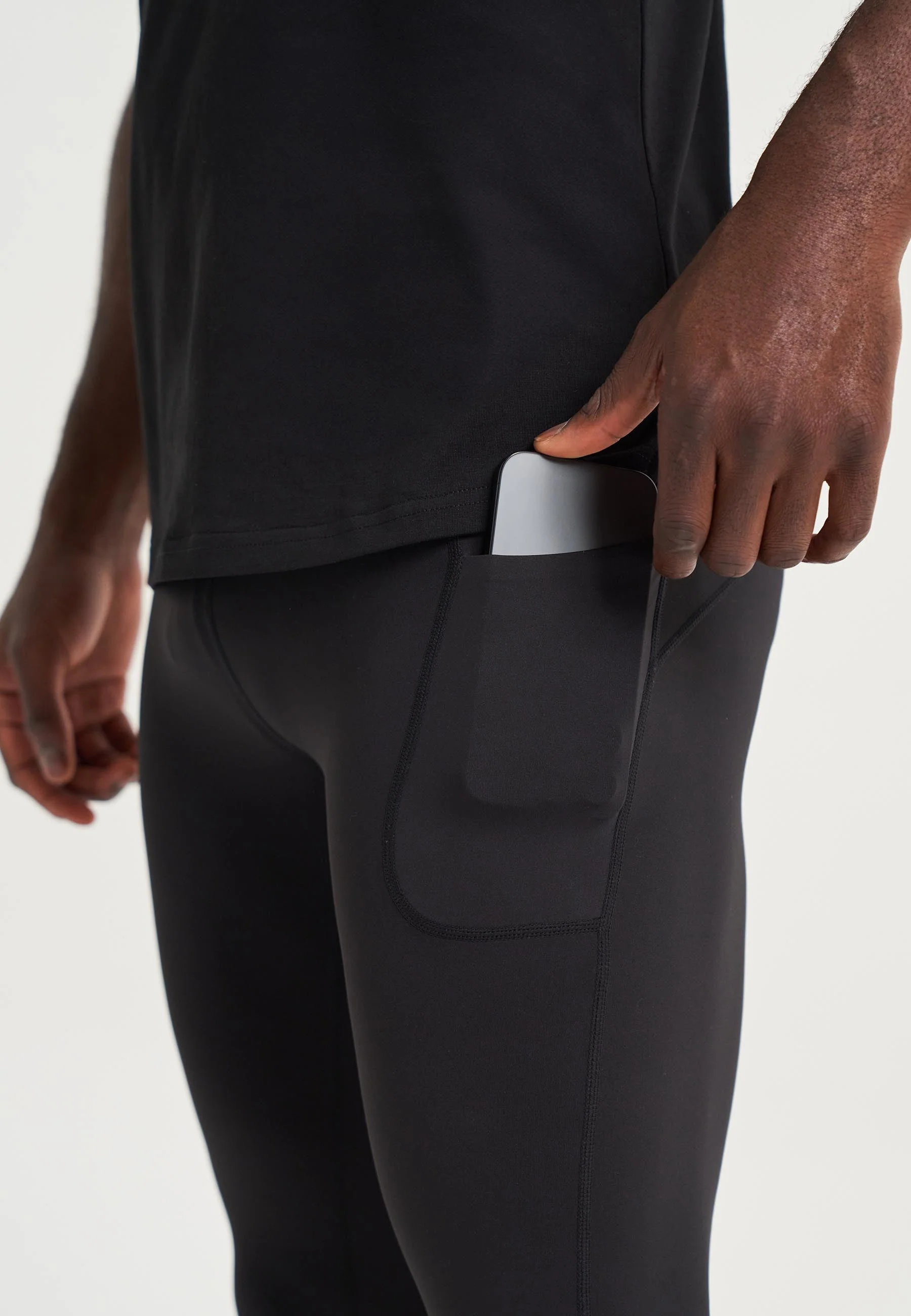 Men's Core Training Tights - Black - Image 3