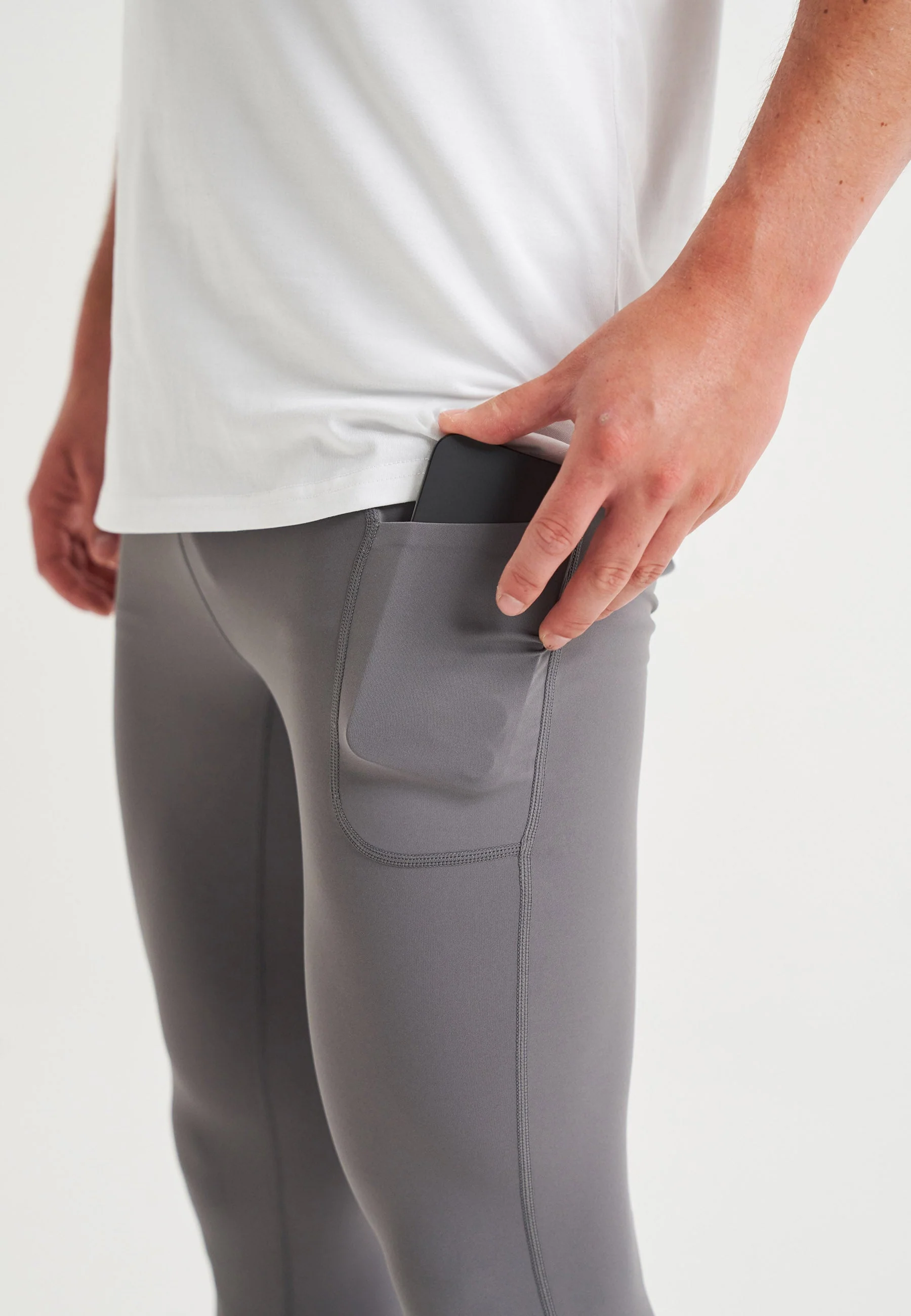 Men's Core Training Tights - Charcoal - Image 3