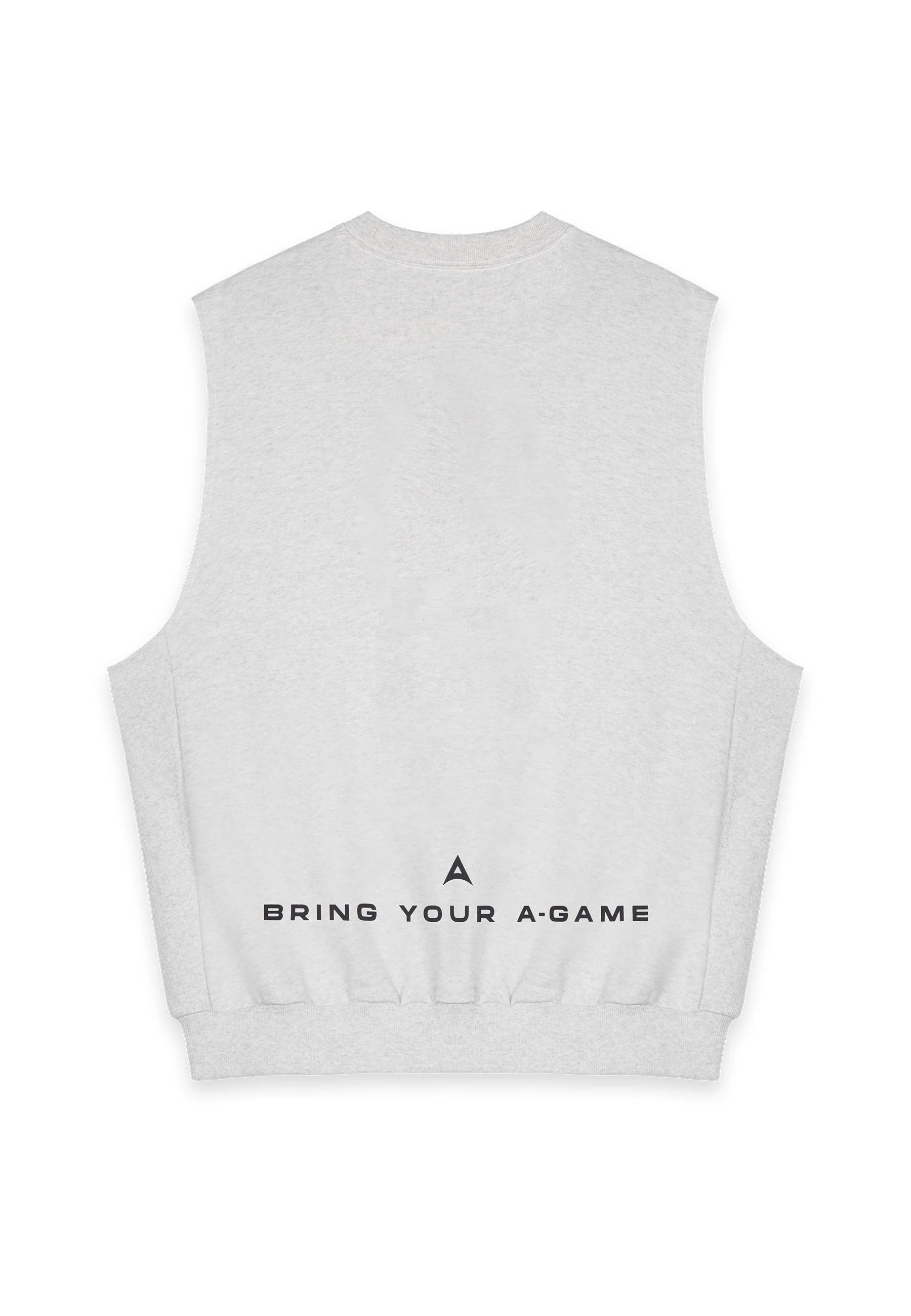 Men's Sleeveless Sweatshirt - Snow Marl - Image 6