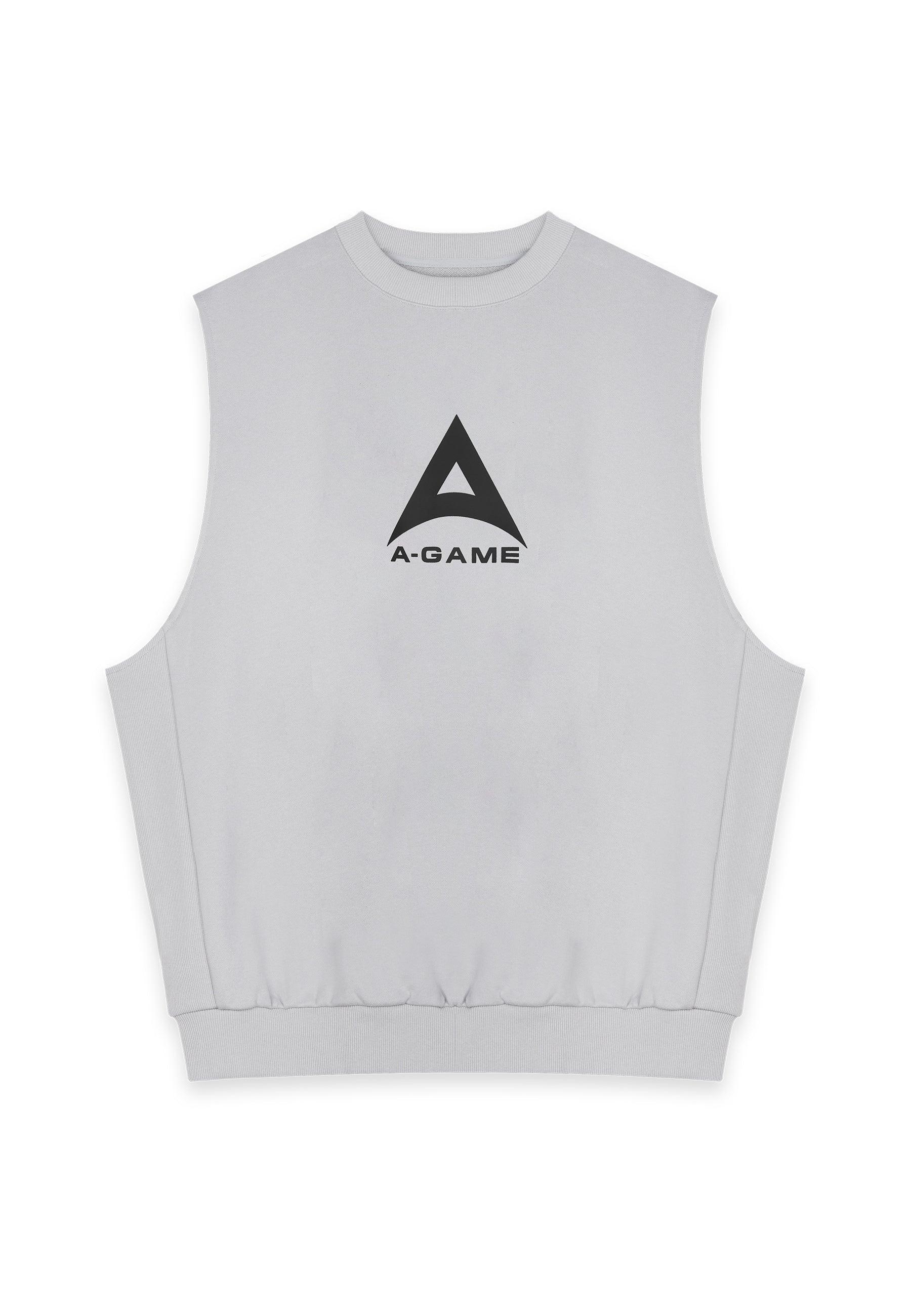 Men's Sleeveless Sweatshirt - Steel Grey - Image 5