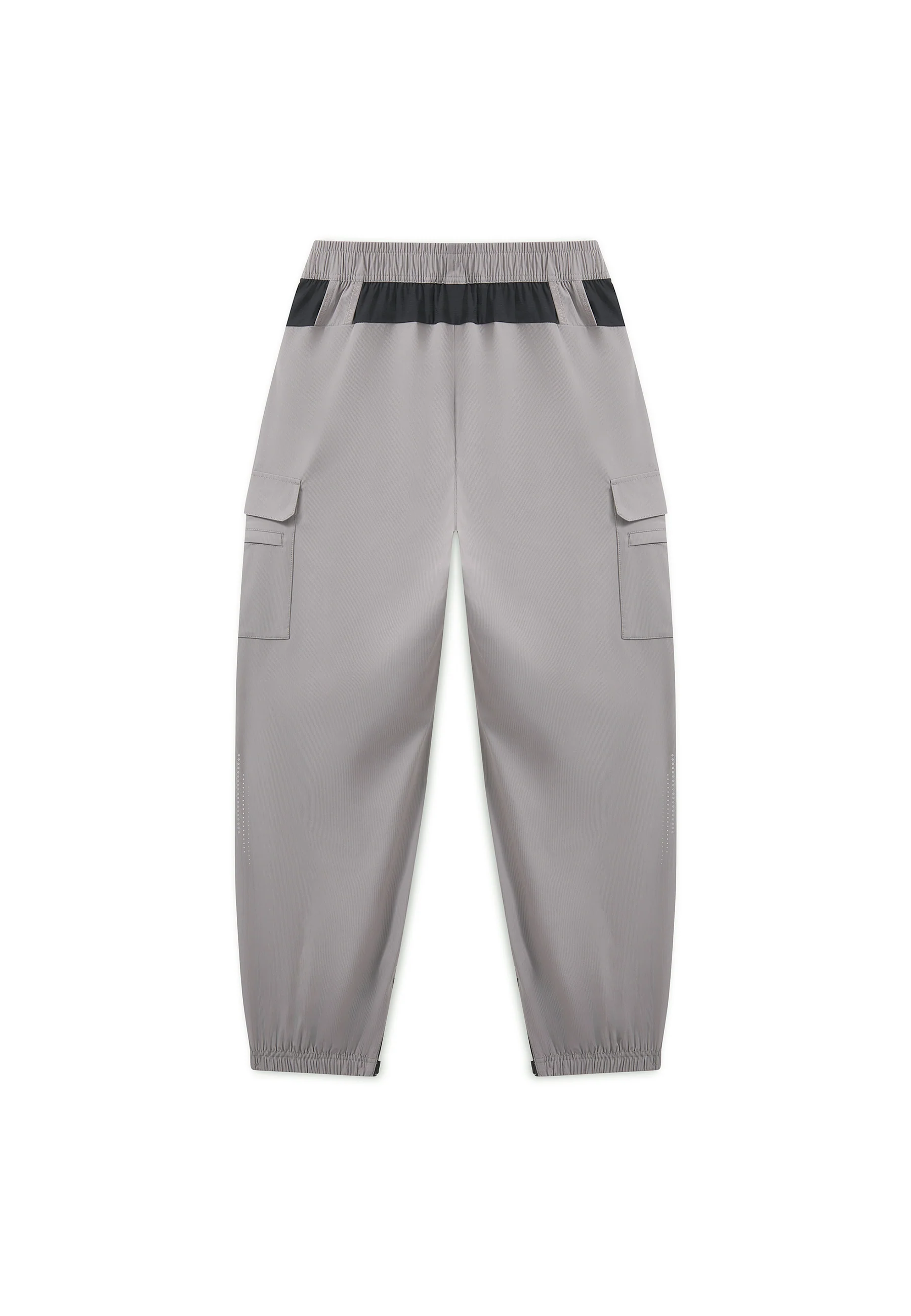 Men's Cargo Zip Pants - Grey / Black - Image 11