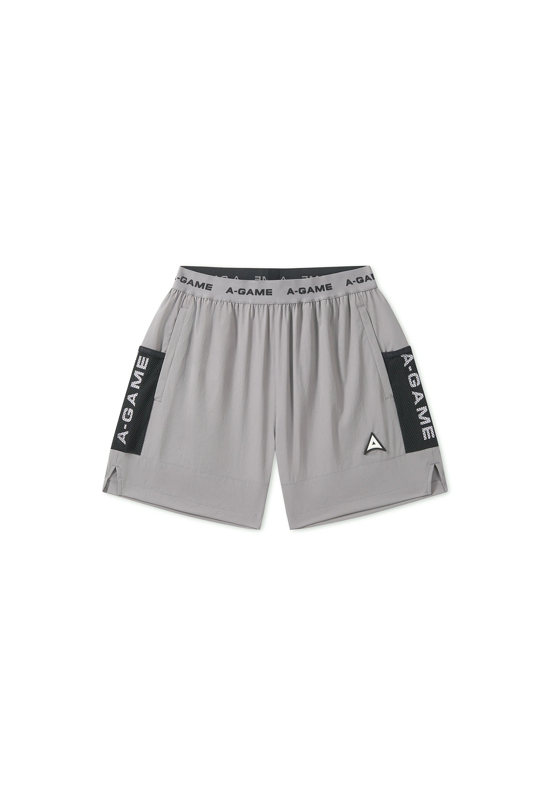 Men's Colour Block Training Shorts - Grey / Black - Image 7
