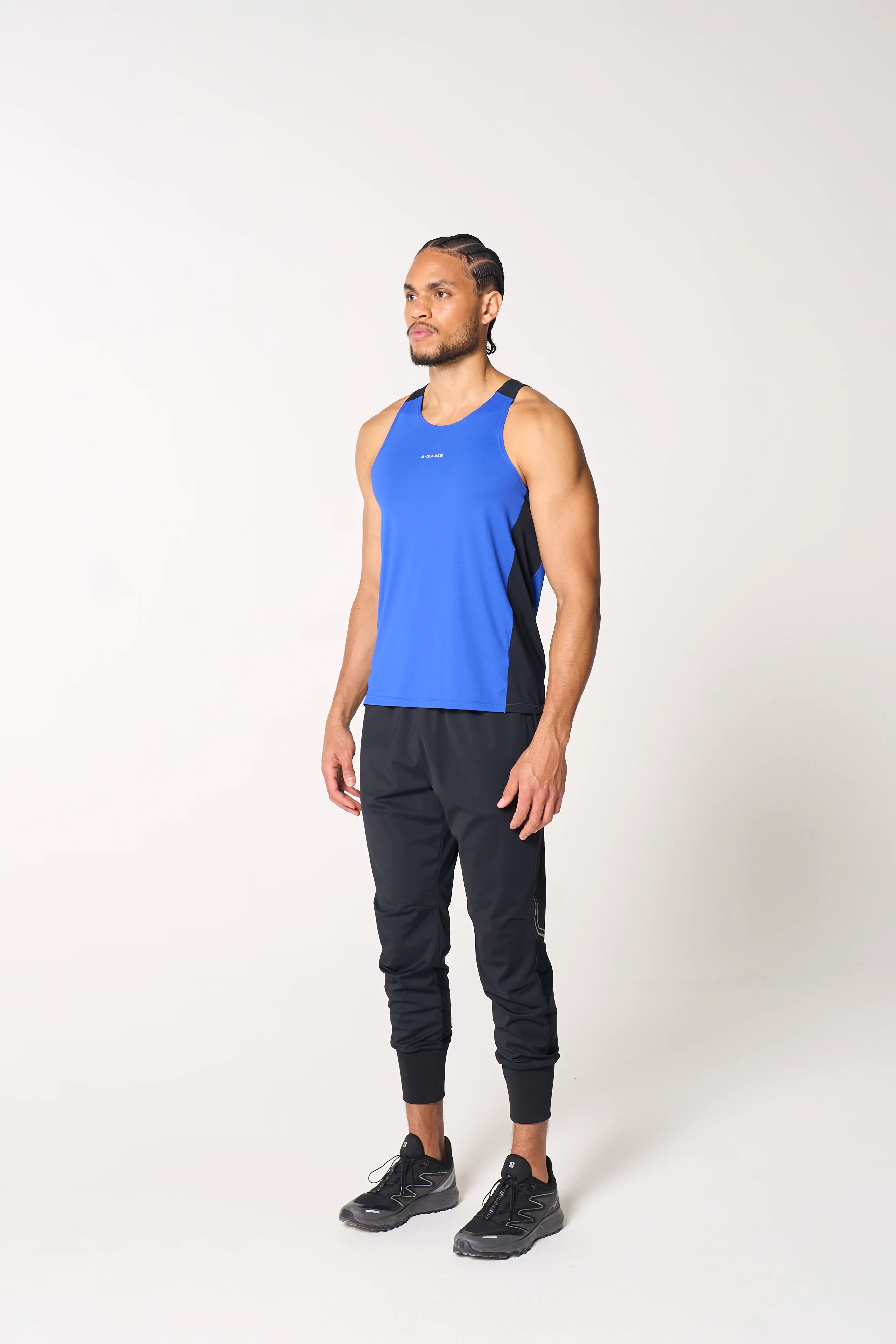Men's Mesh Panel Vest - Cobalt Blue / Black - Image 4