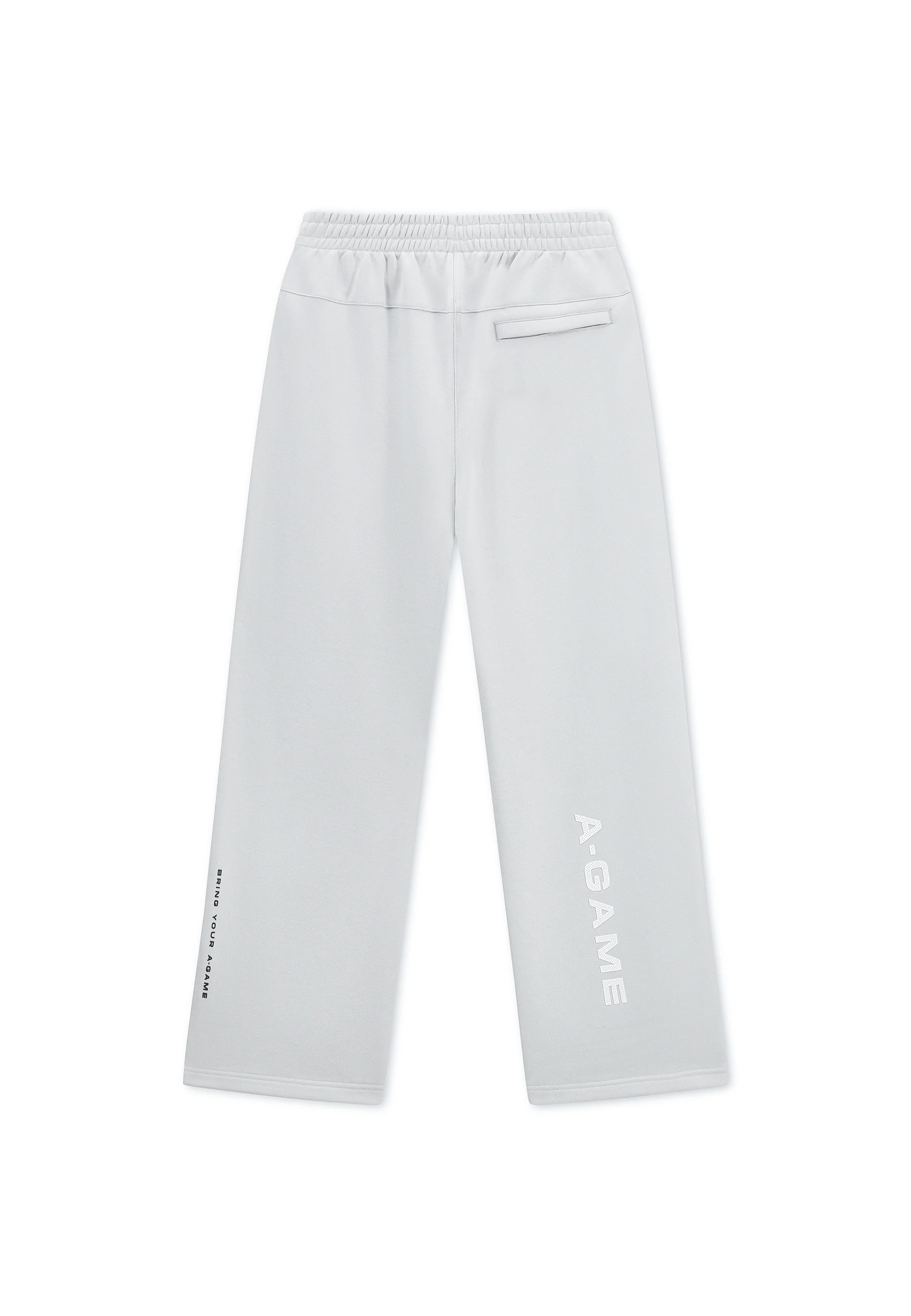 Men's Mesh Panelled Straight Leg Sweat Pants - Grey / Black - Image 8