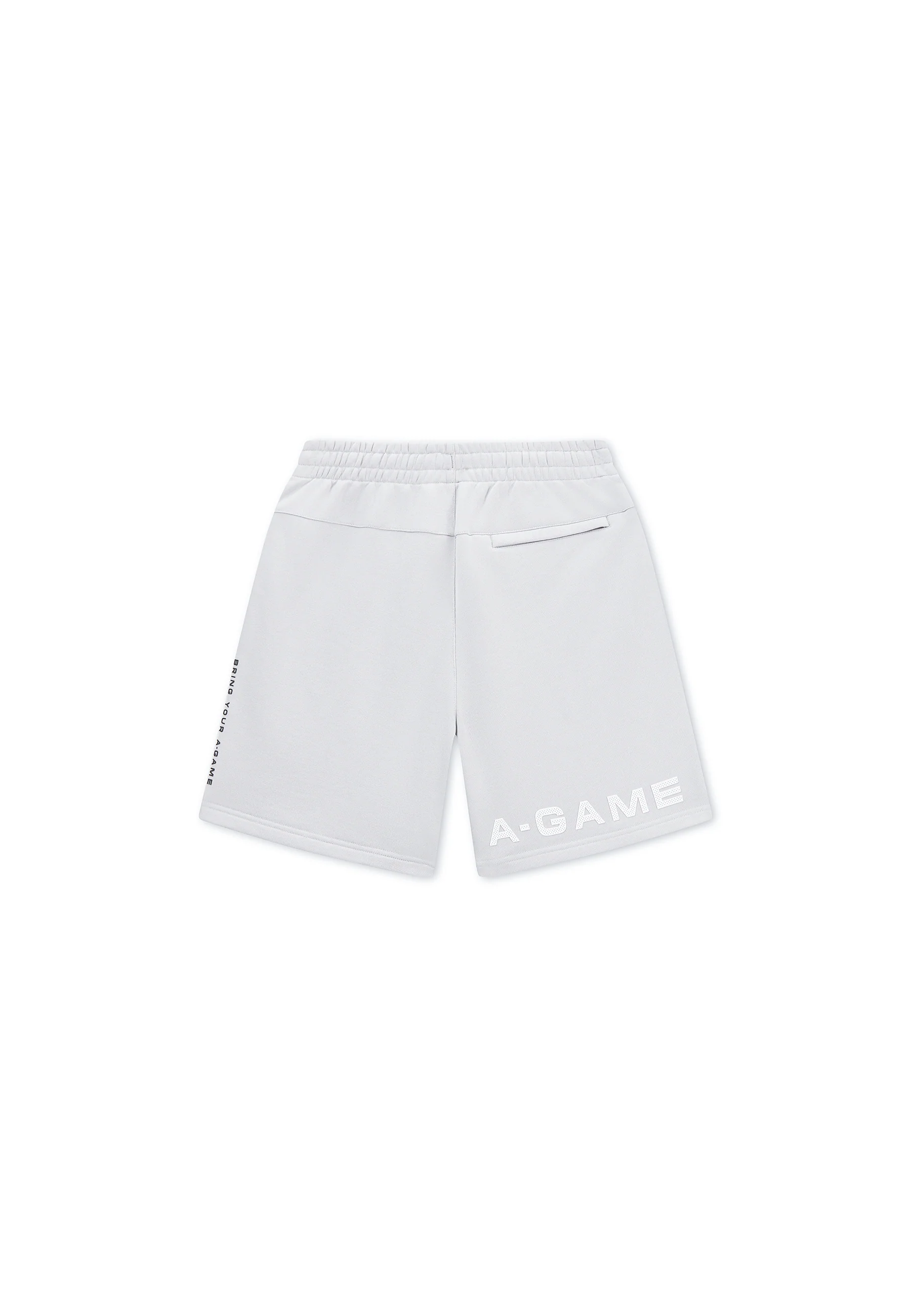 Men's Mesh Panelled Sweat Shorts - Grey / Black - Image 8