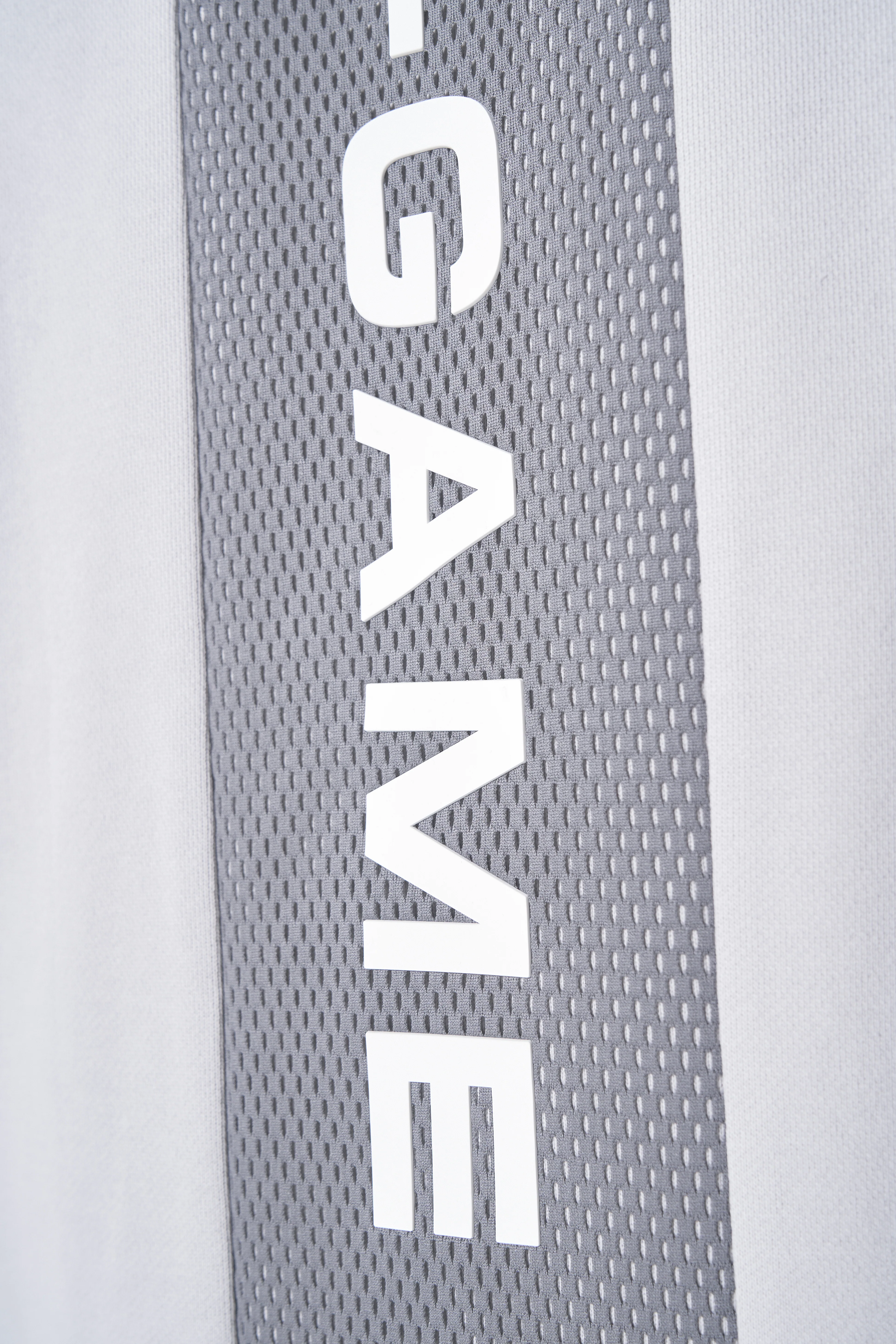 Men's Panelled Mesh Sport Zip Through Hoodie - Grey / Black - Image 2
