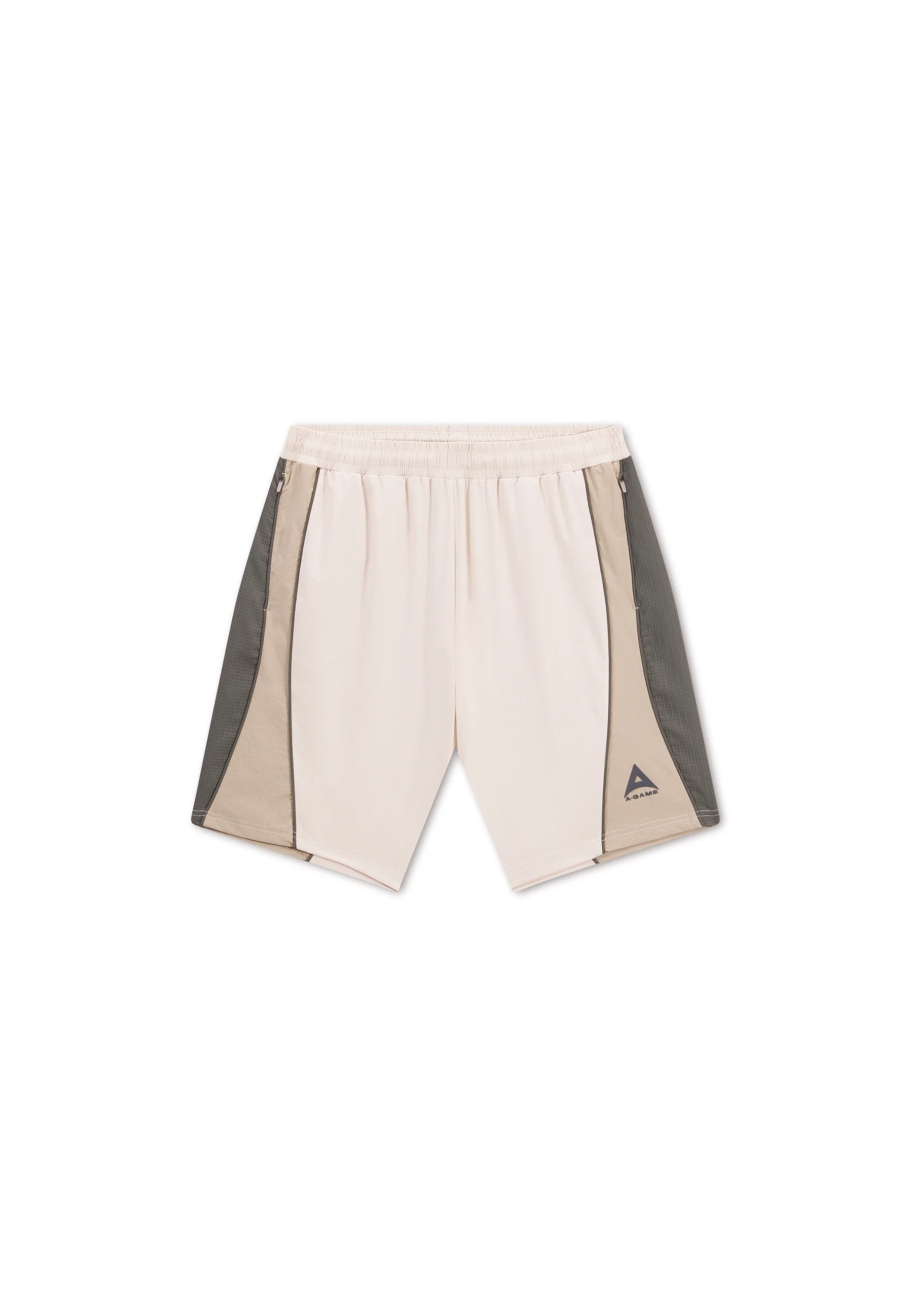 Men's Textured Shorts - Beige / Mid Brown - Image 8