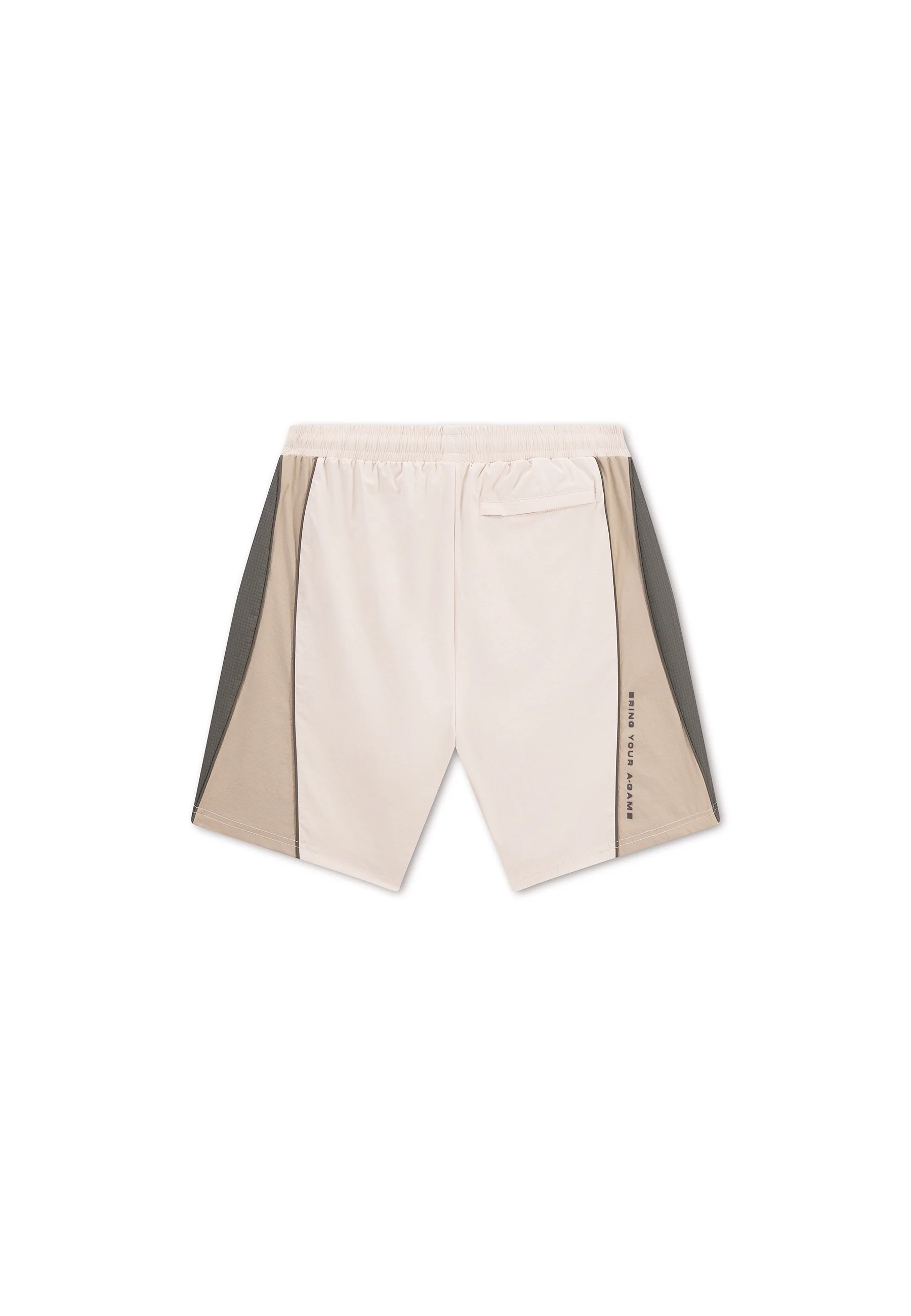 Men's Textured Shorts - Beige / Mid Brown - Image 9