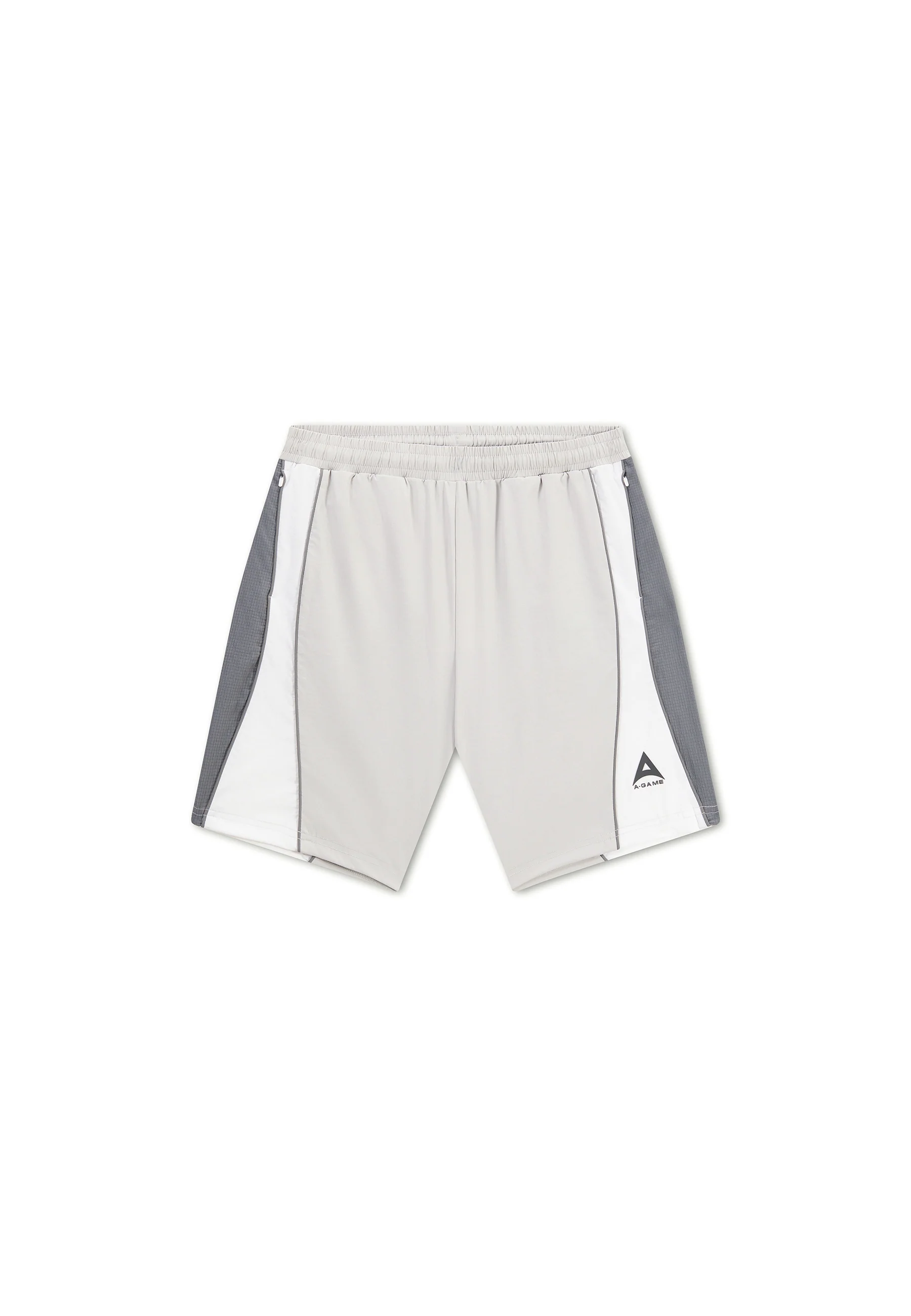 Men's Textured Shorts - Grey / White - Image 7