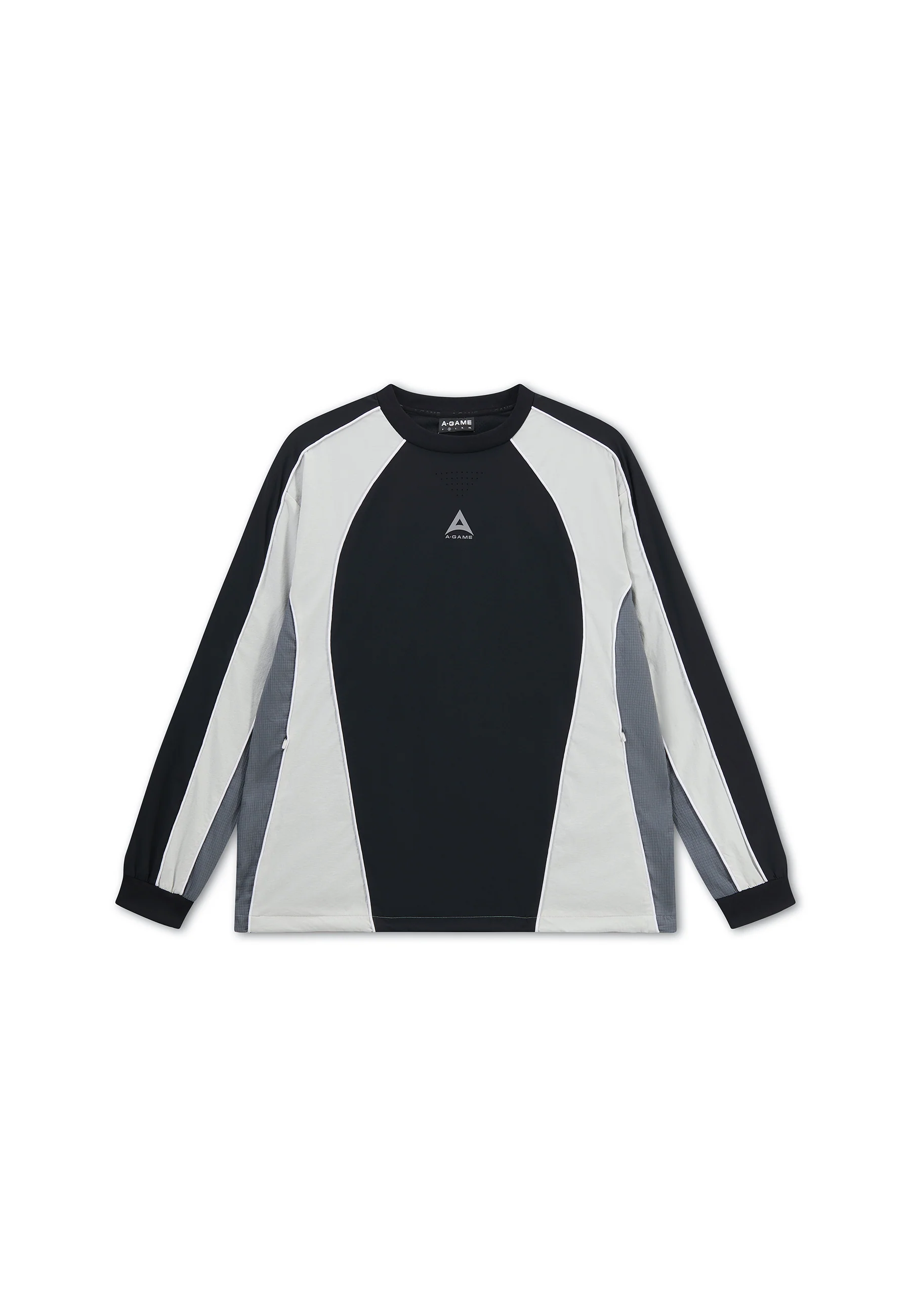 Men's Textured Sweatshirt - Black / Light Grey - Image 10