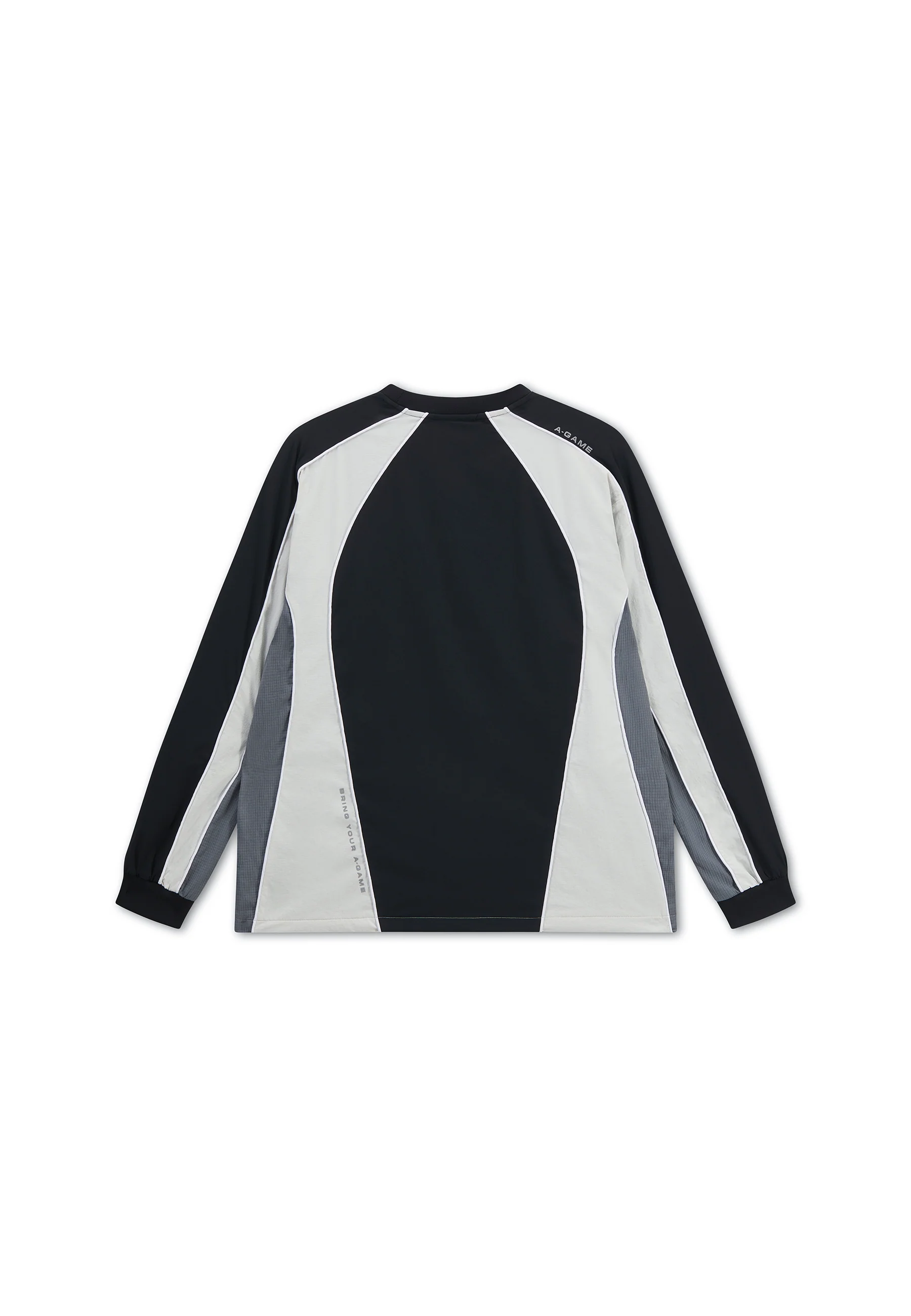 Men's Textured Sweatshirt - Black / Light Grey - Image 11