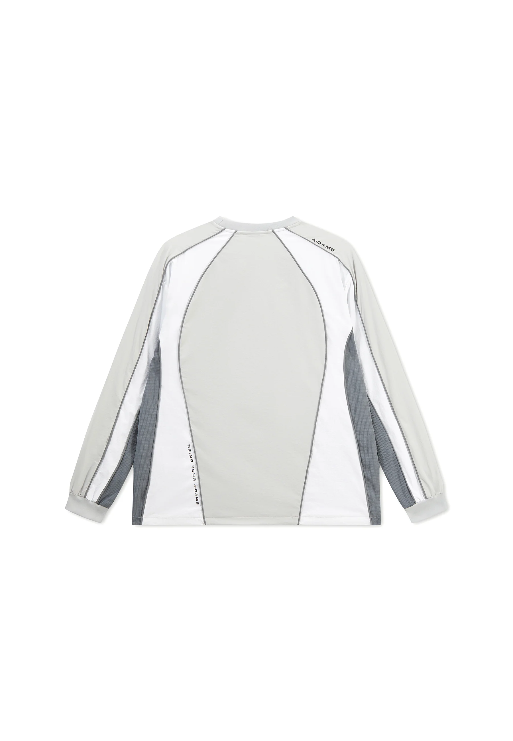 Men's Textured Sweatshirt - Grey / White - Image 9