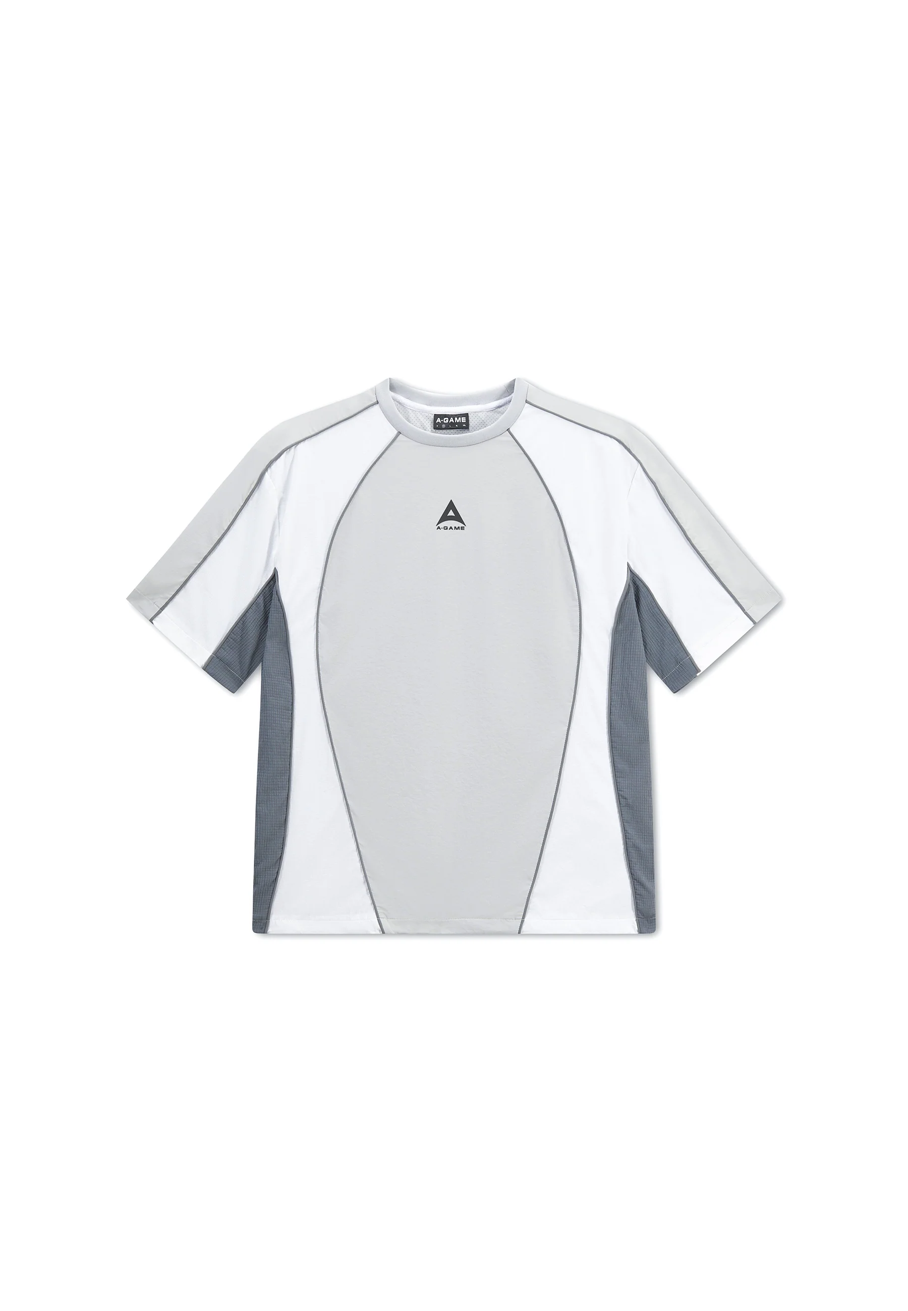 Men's Textured T-Shirt - Grey / White - Image 10