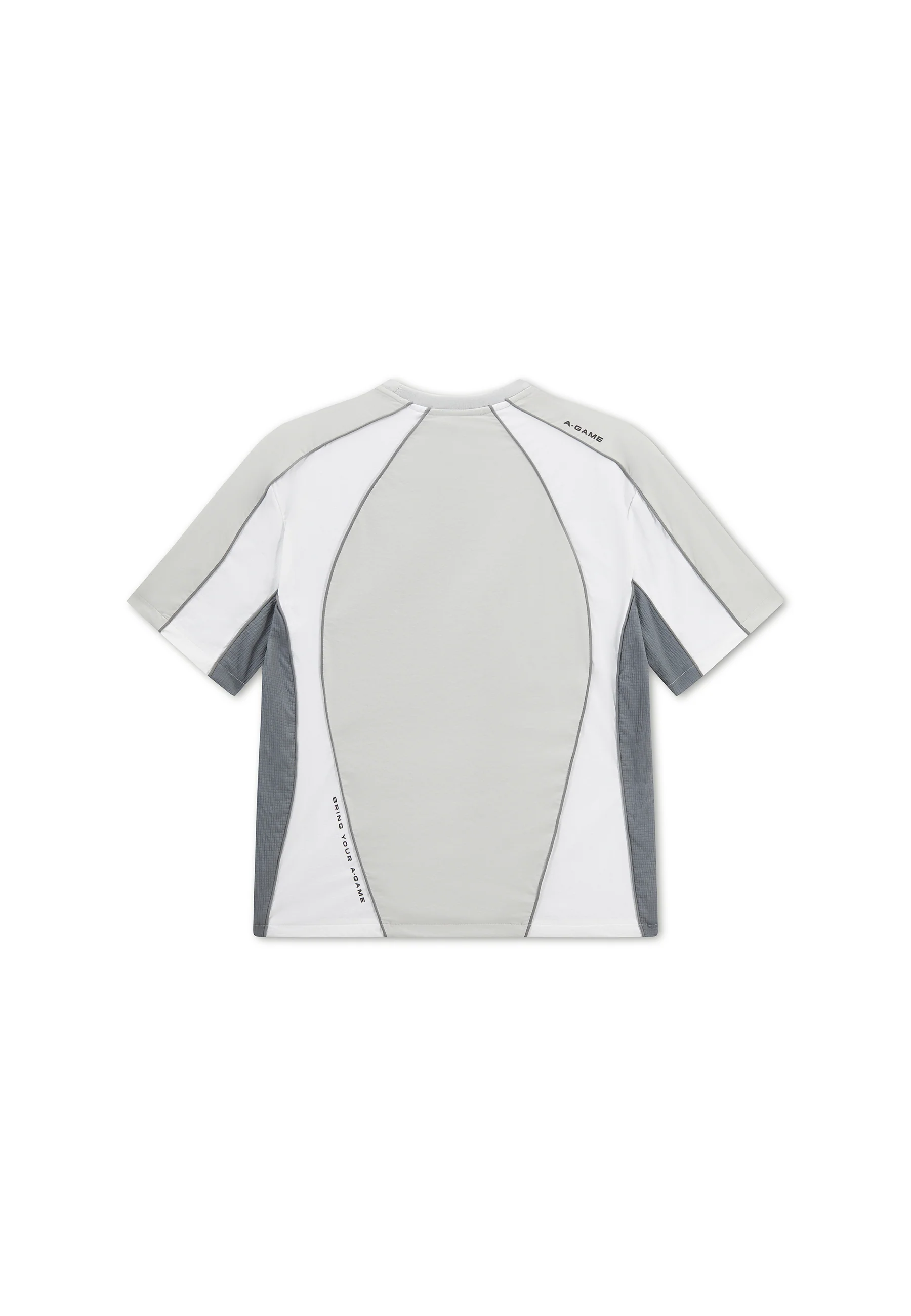 Men's Textured T-Shirt - Grey / White - Image 11
