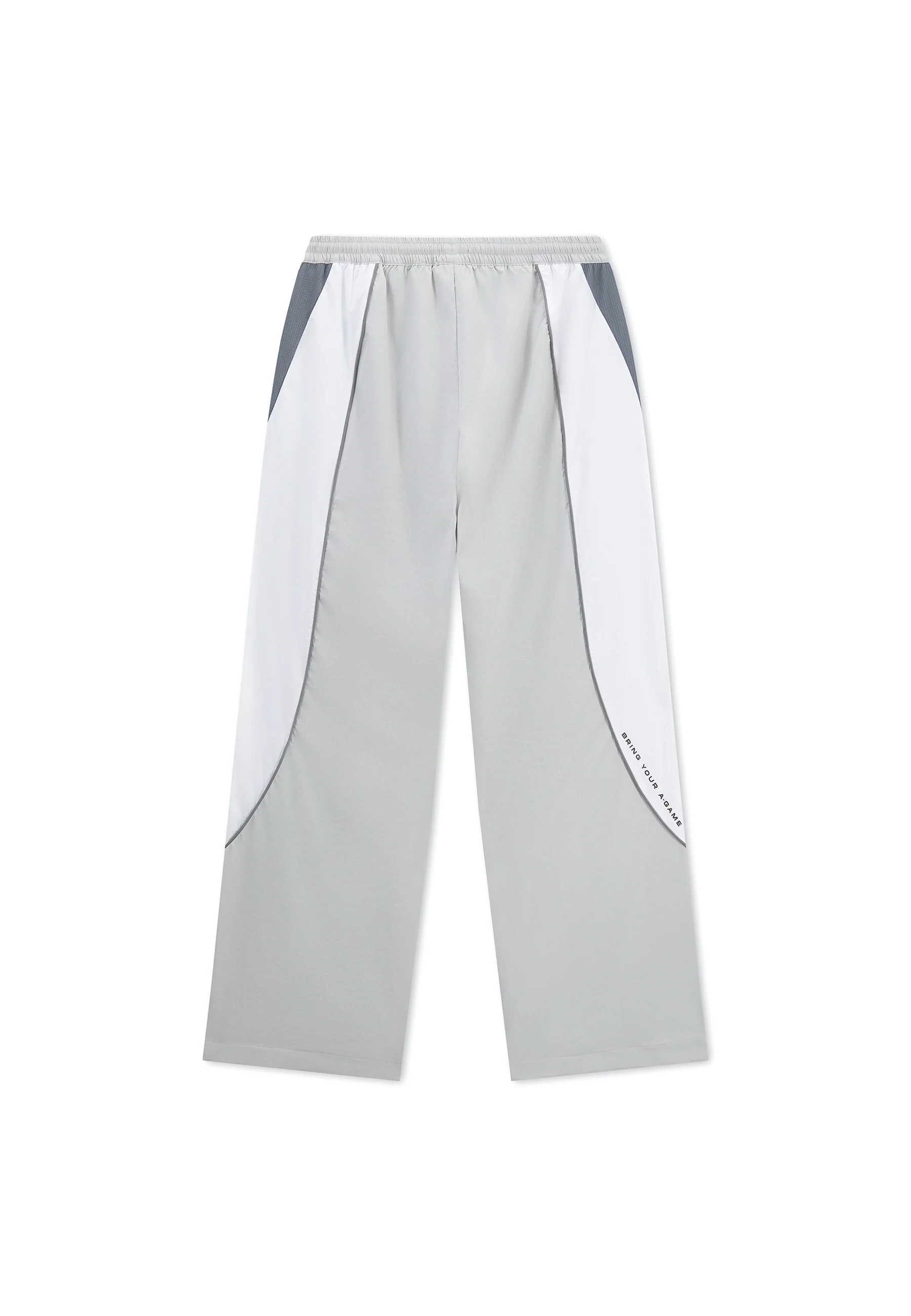 Men's Textured Track Pants - Grey / White - Image 10