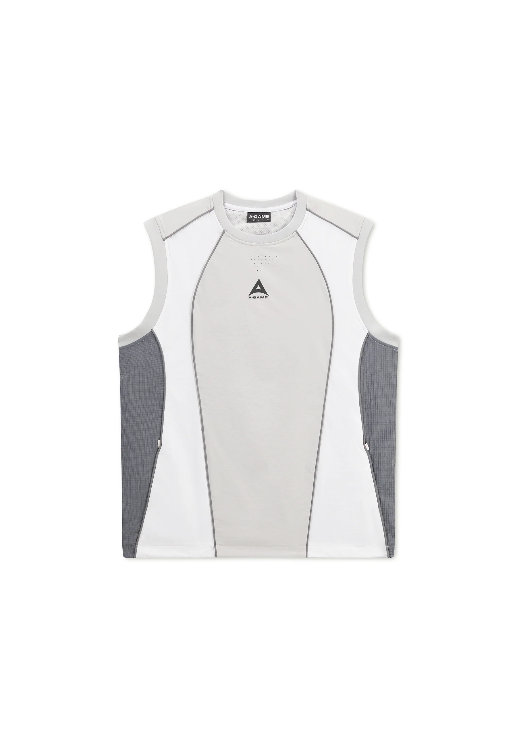 Men's Textured Vest - Grey / White - Image 11