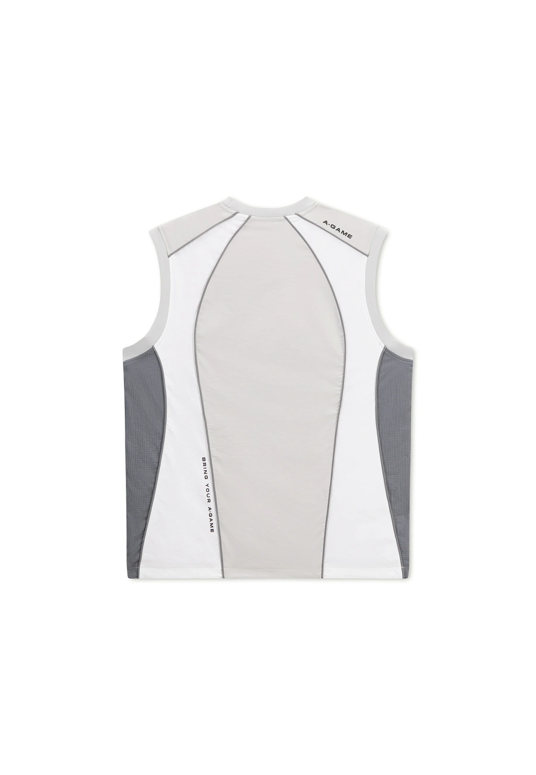 Men's Textured Vest - Grey / White - Image 12