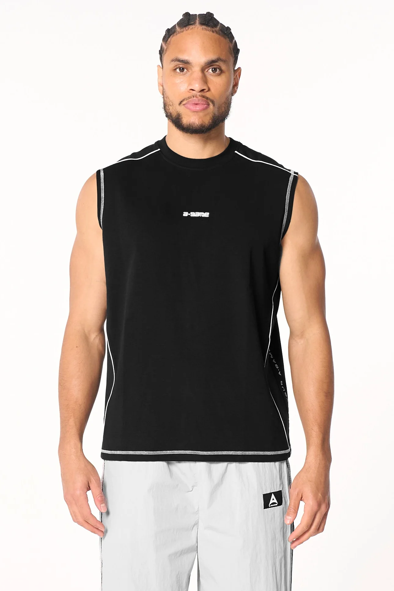 Men's Seam Detail Tech T-Shirt - Black