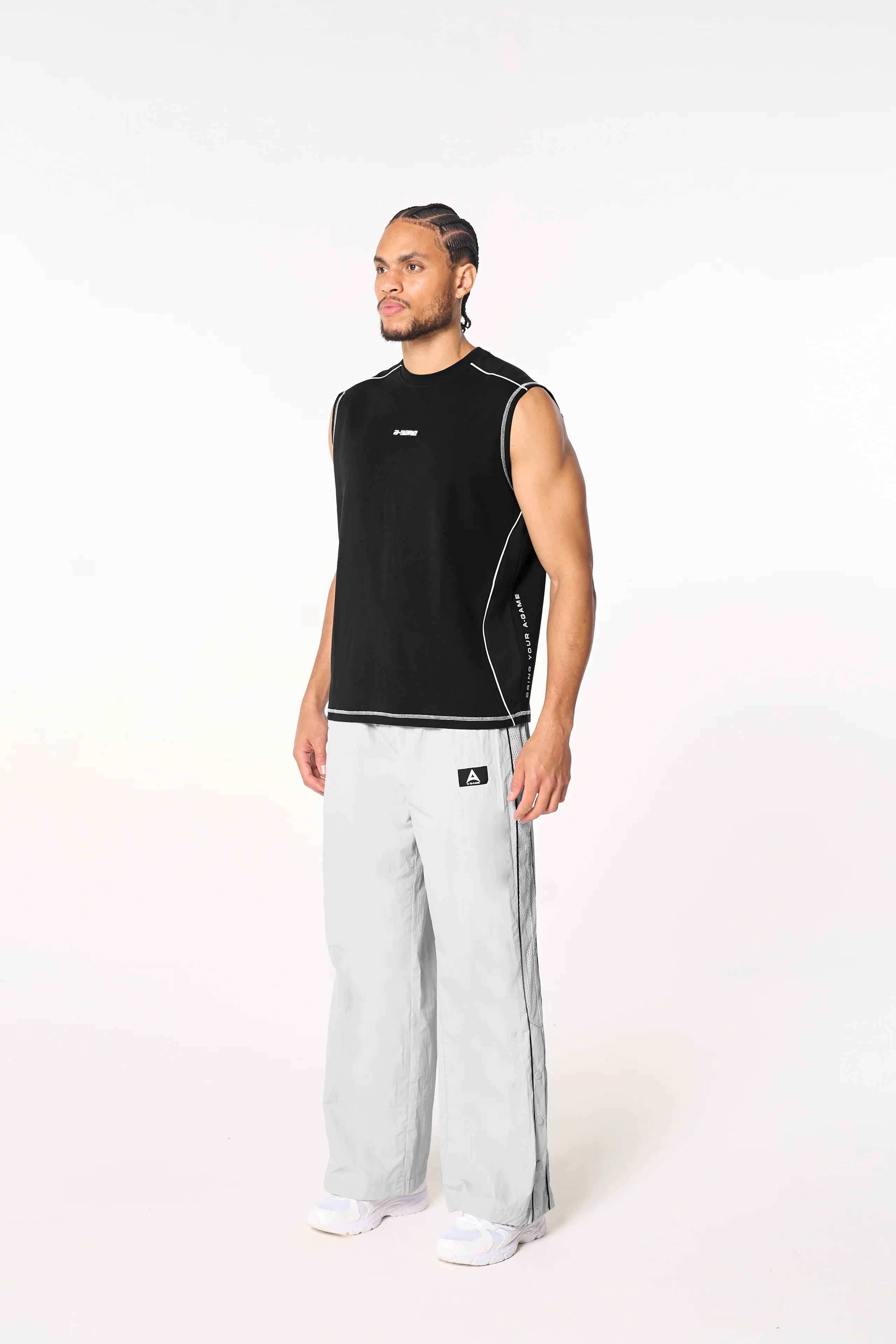 Men's Seam Detail Tech T-Shirt - Black - Image 5